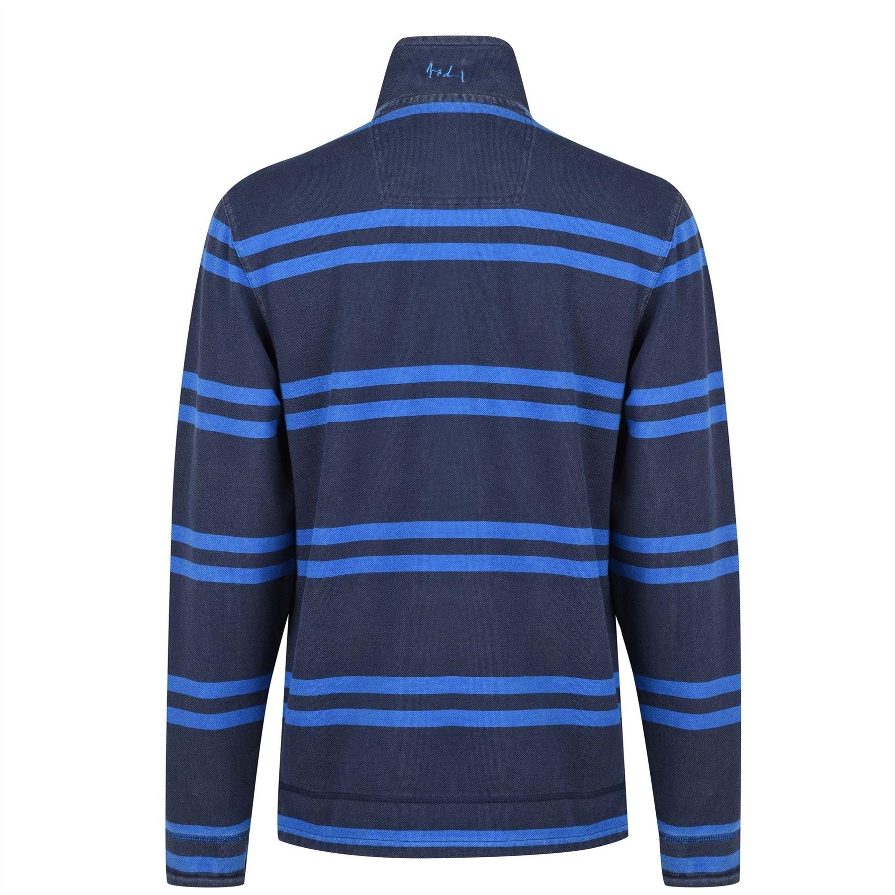 Raging Bull Stripe High Neck Relaxed Fit Sweatshirt