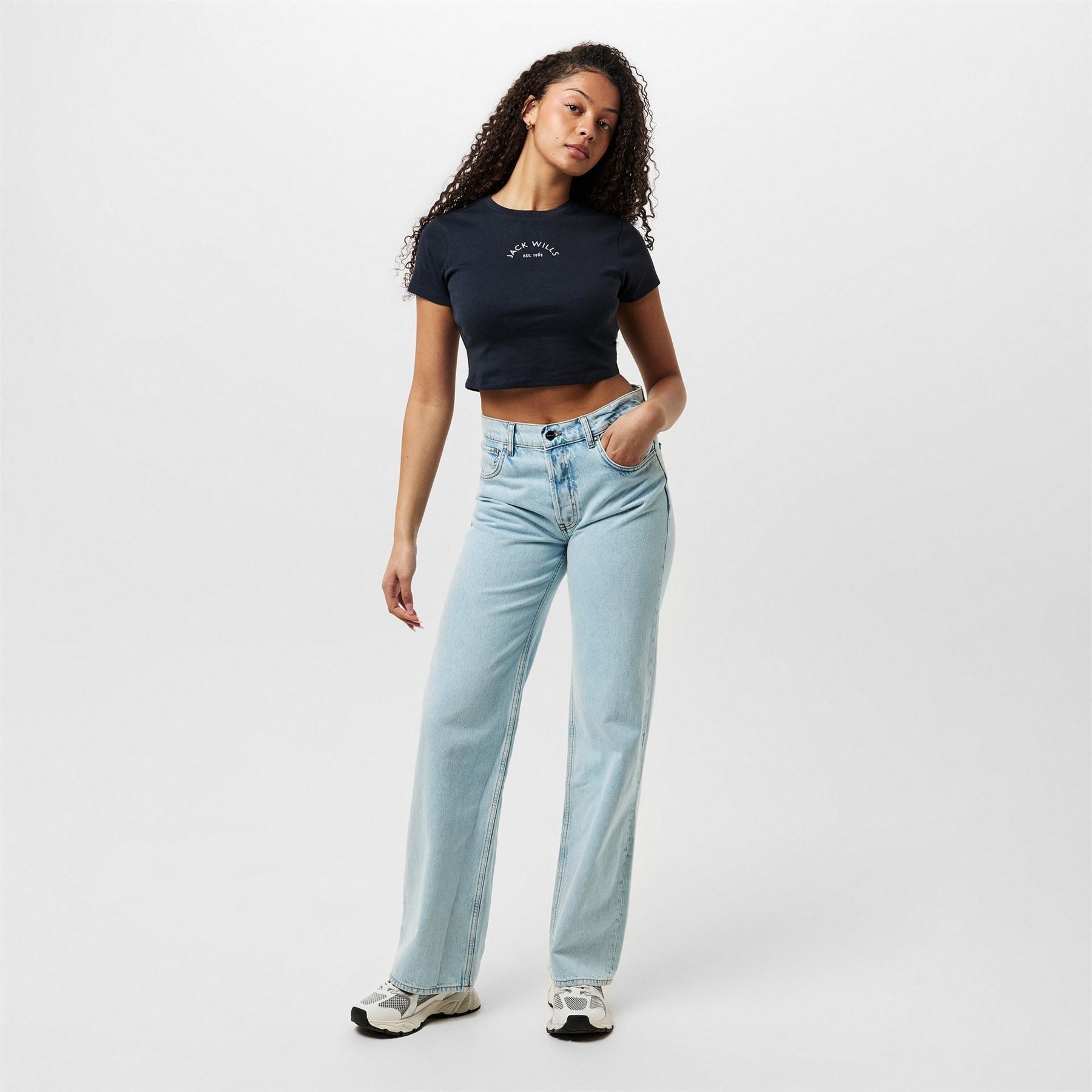 Jack Wills Cropped Baby Tee Ladies