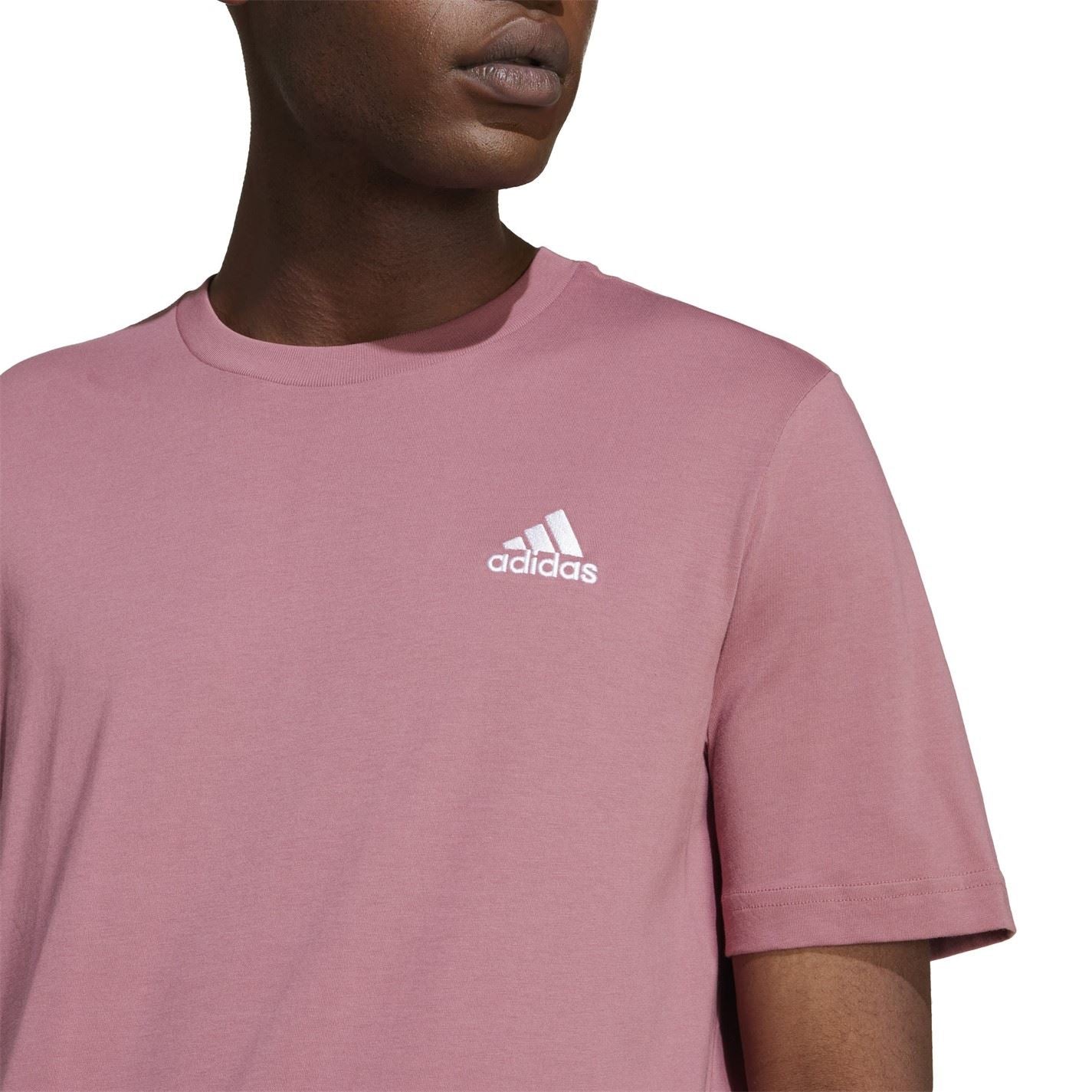 adidas Mens Essentials Single Jersey Logo T-Shirt