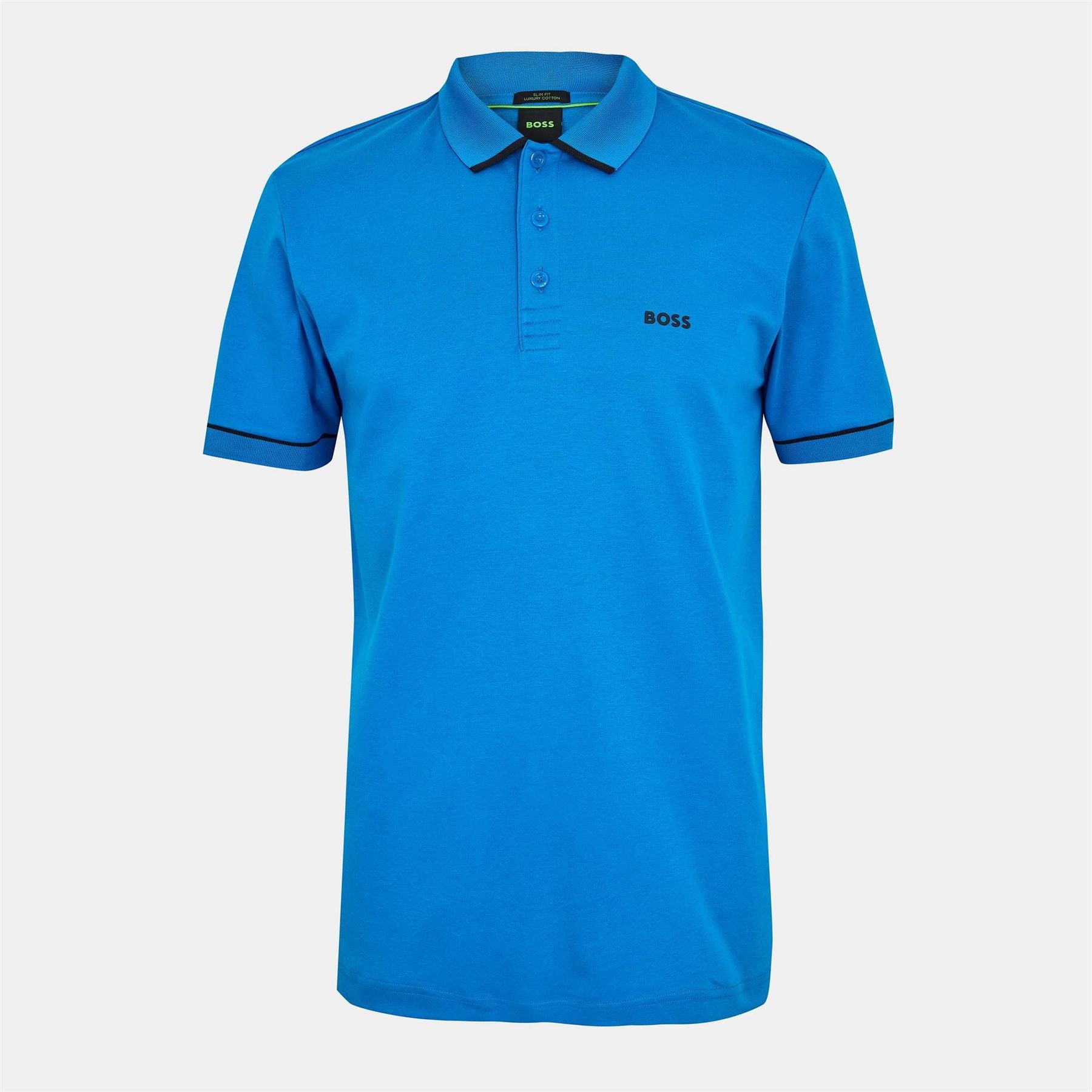 Boss Paule Cotton Short Sleeve Slim Fit Polo Shirt