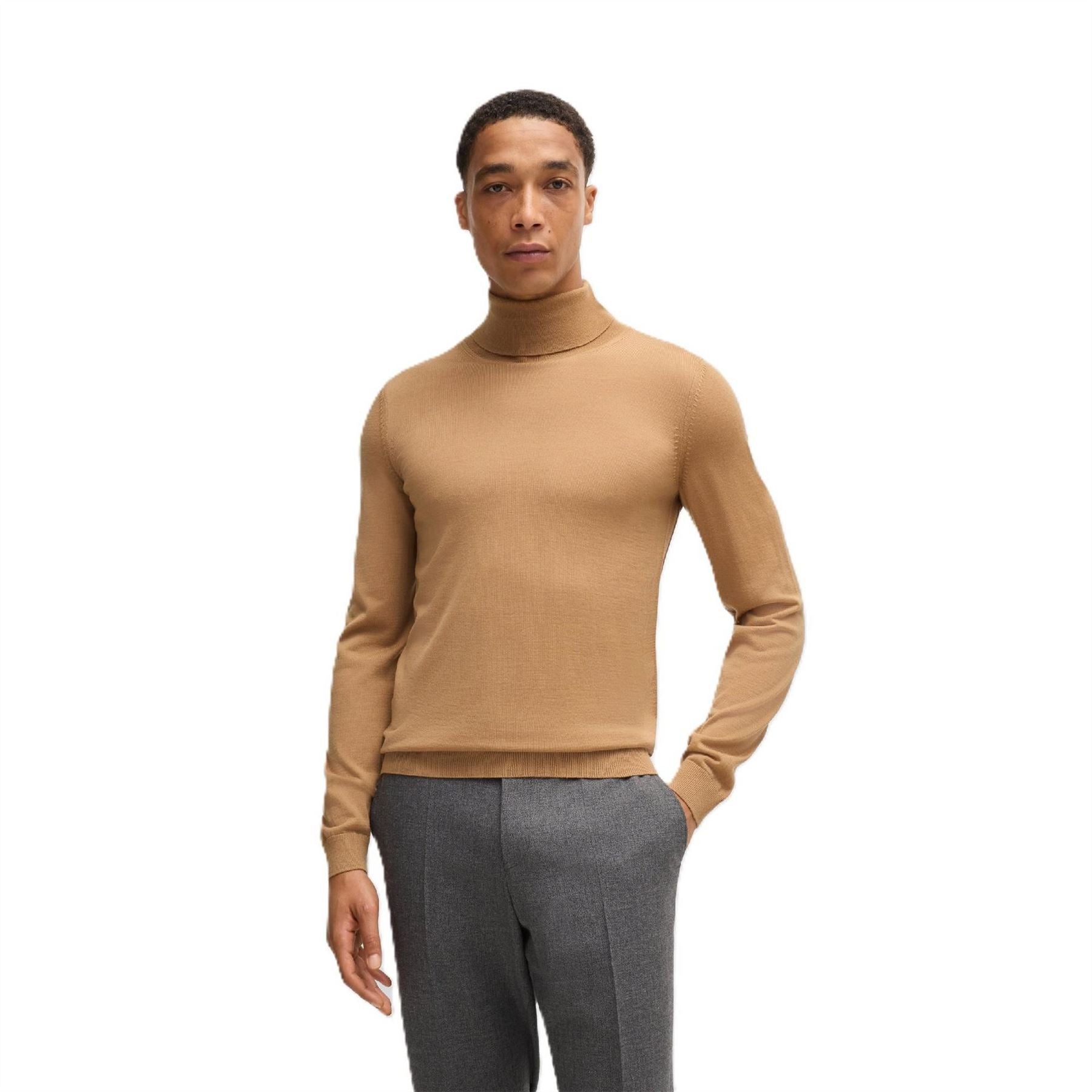 Boss Turtle Neck Long Sleeve Regular Fit Sweater