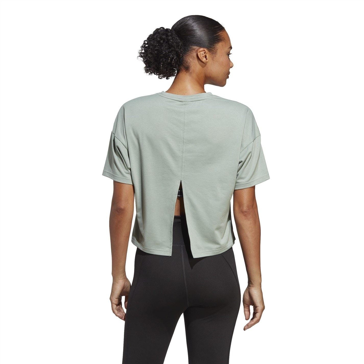 adidas Icons Logo Print Cropped T-Shirt