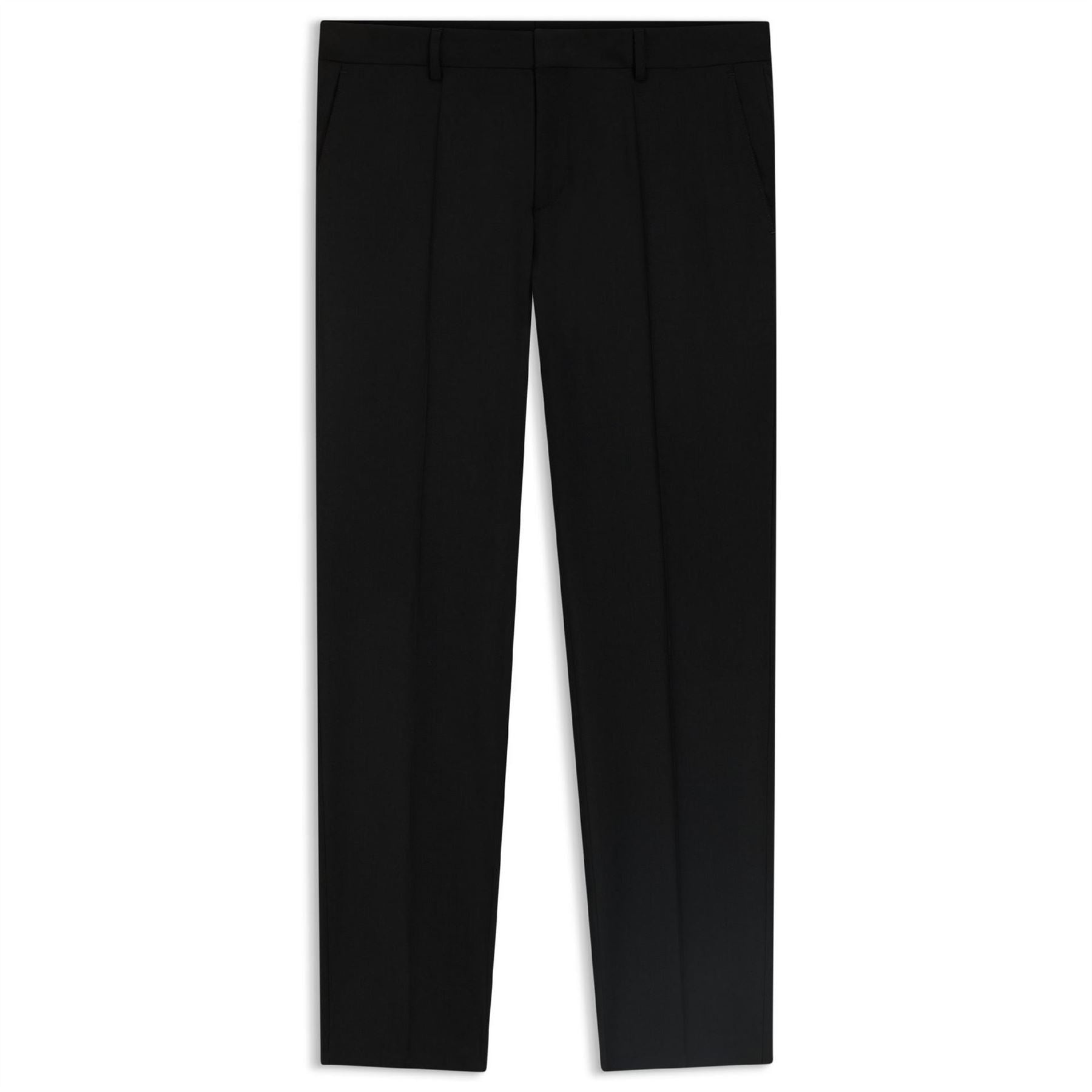 Boss Genius Solid Patterned Straight Leg Trousers
