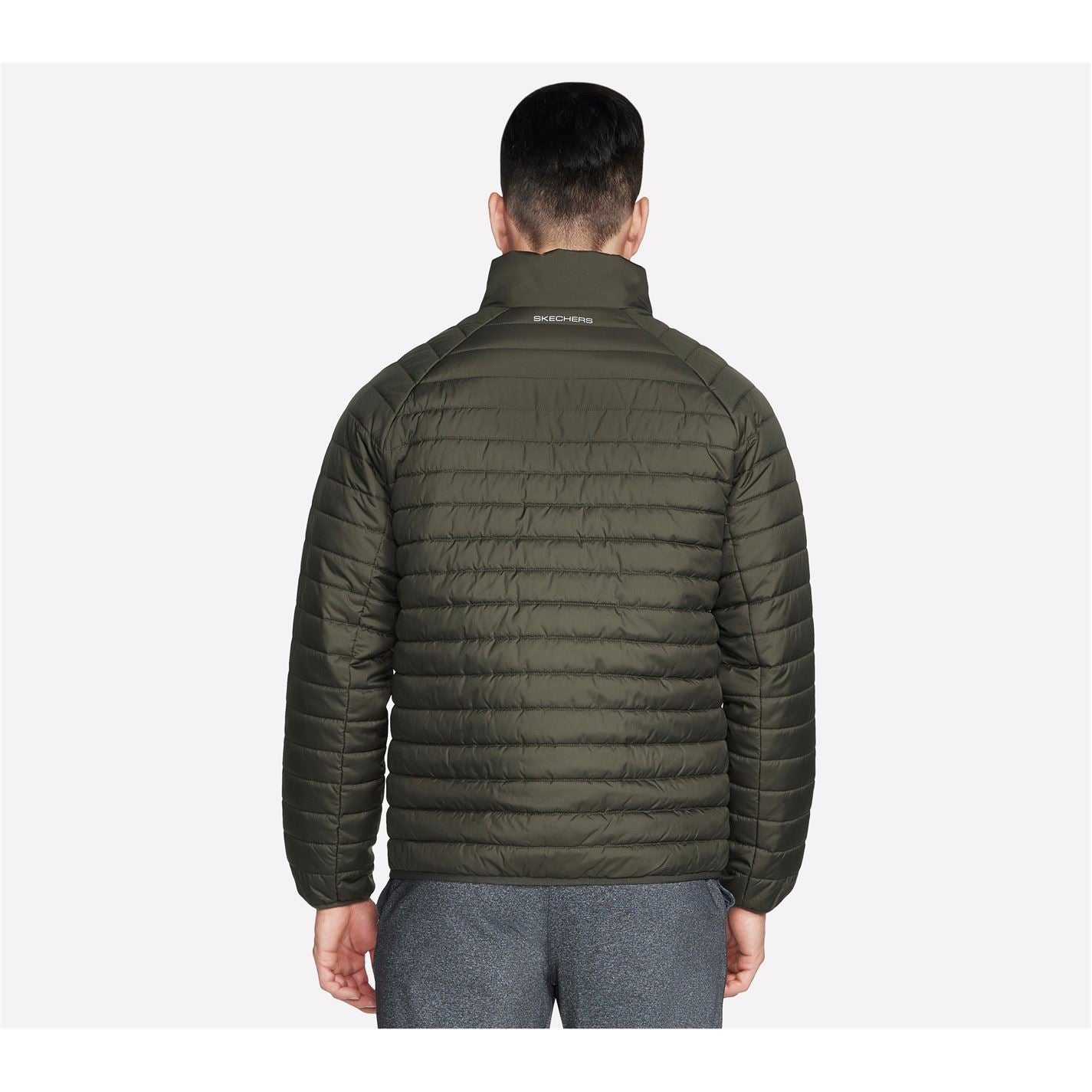 Skechers Goshield Altitude Solid Patterned Ribbed Cuff Softshell Jacket