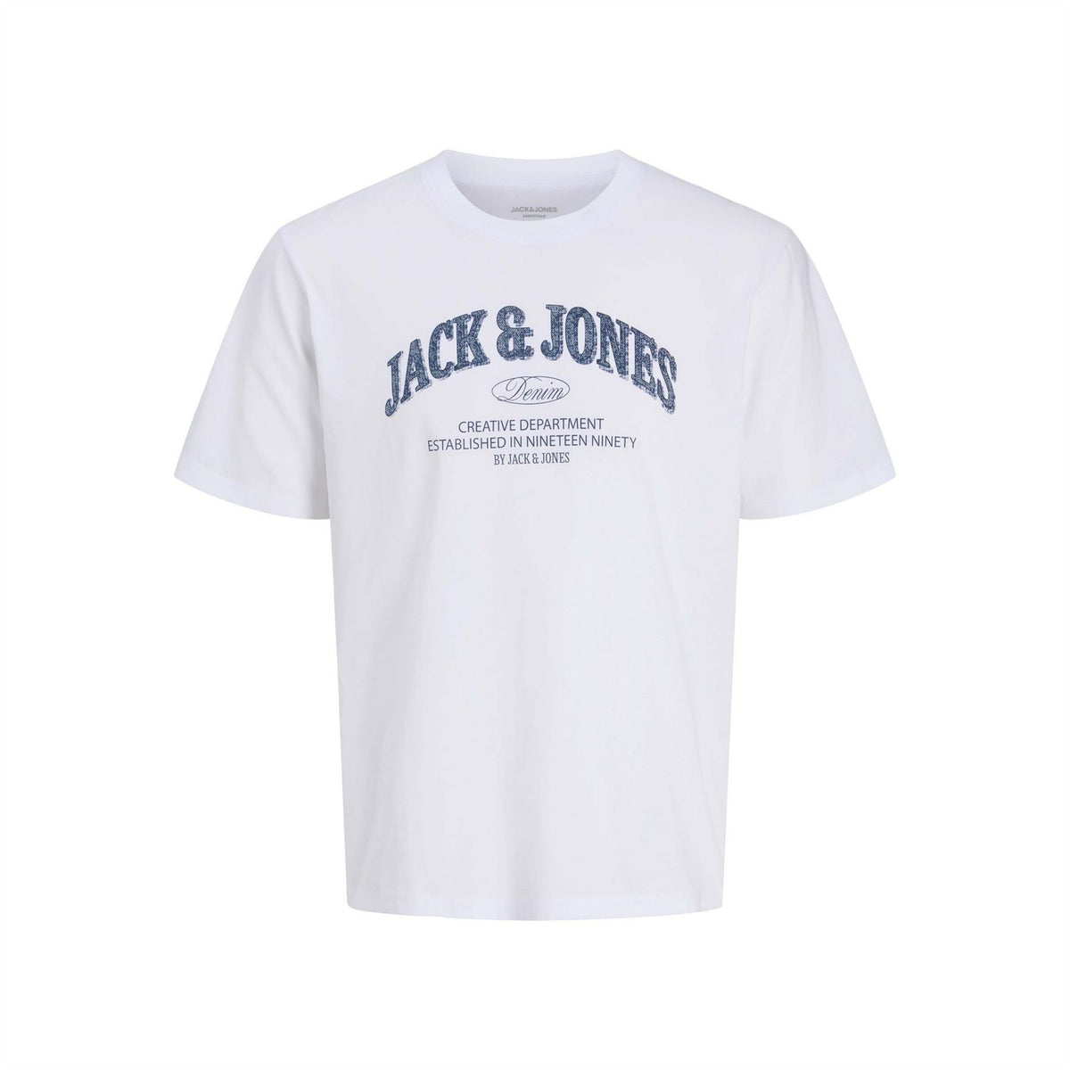 Jack and Jones Denver Wordmark Graphic Crew Neck Short Sleeve T-Shirt