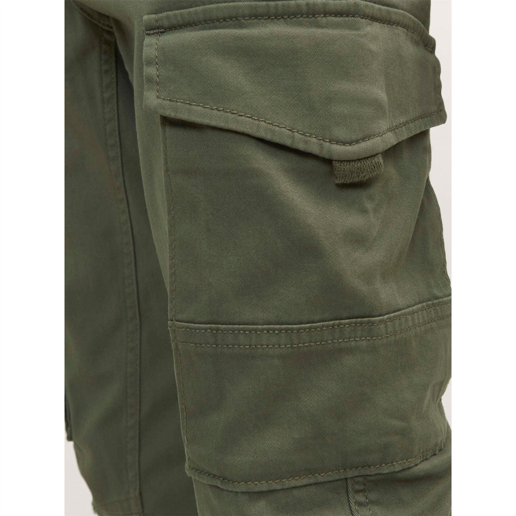 Jack and Jones Paul Solid Patterned Combat Cargo Pants