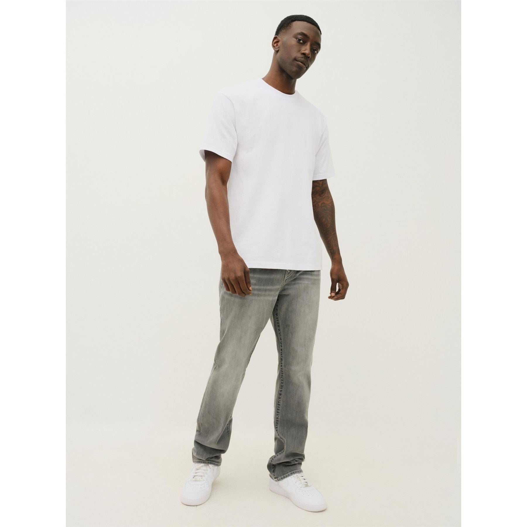 True Religion Single Needle Straight Jean