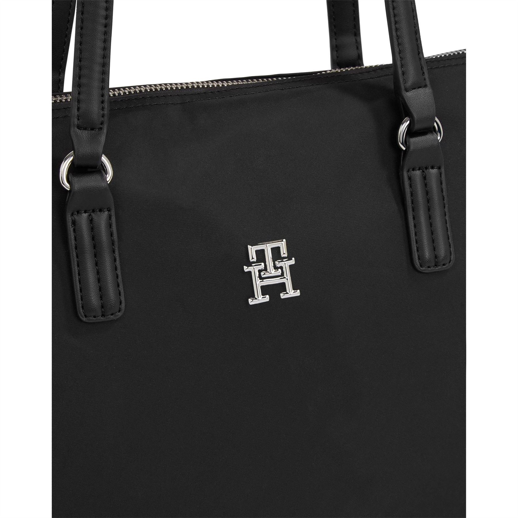 Tommy Hilfiger Monogram Plaque Tote Bag