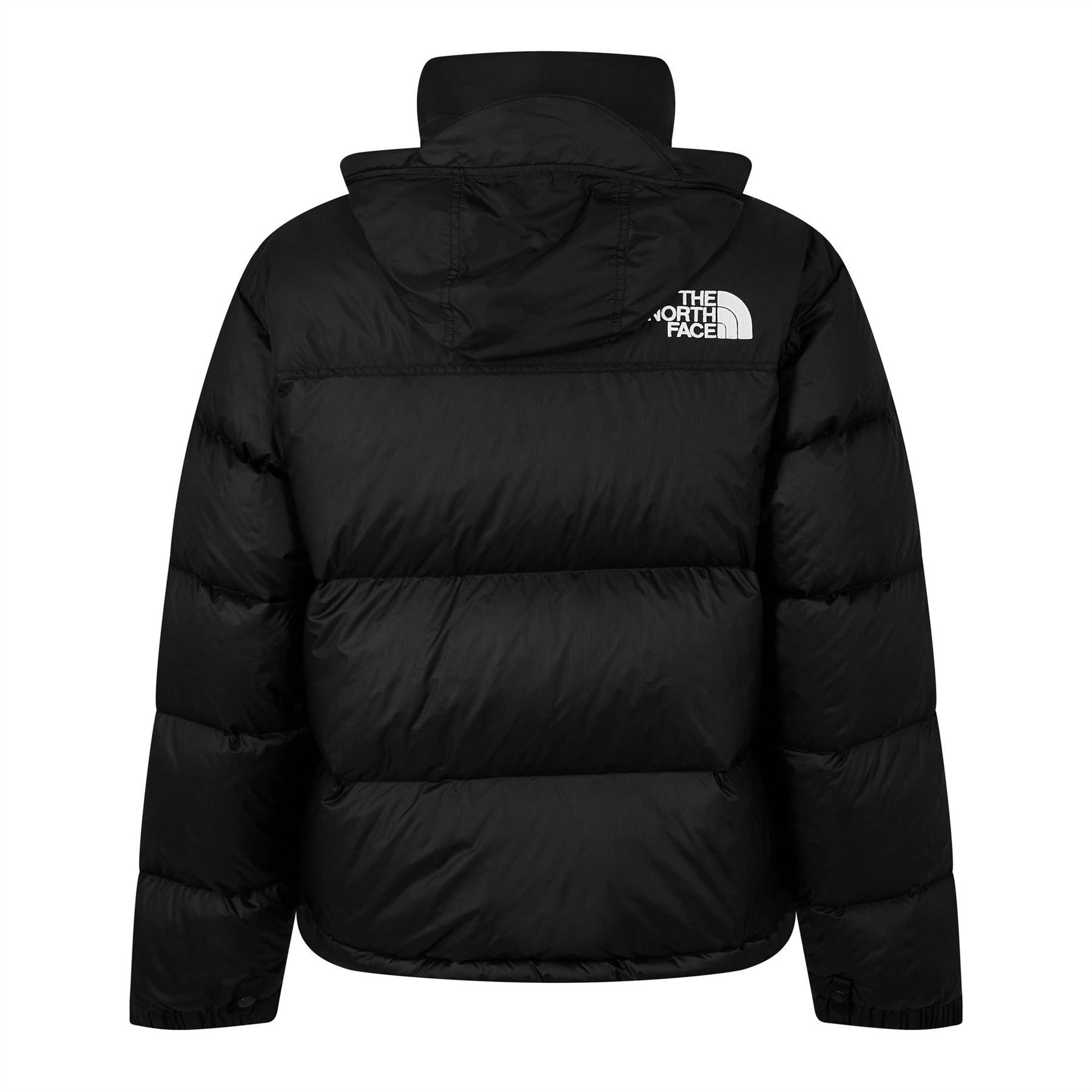 The North Face 1996 Retro Nuptse Down Water Repellent Long Sleeve Short Puffer Jacket