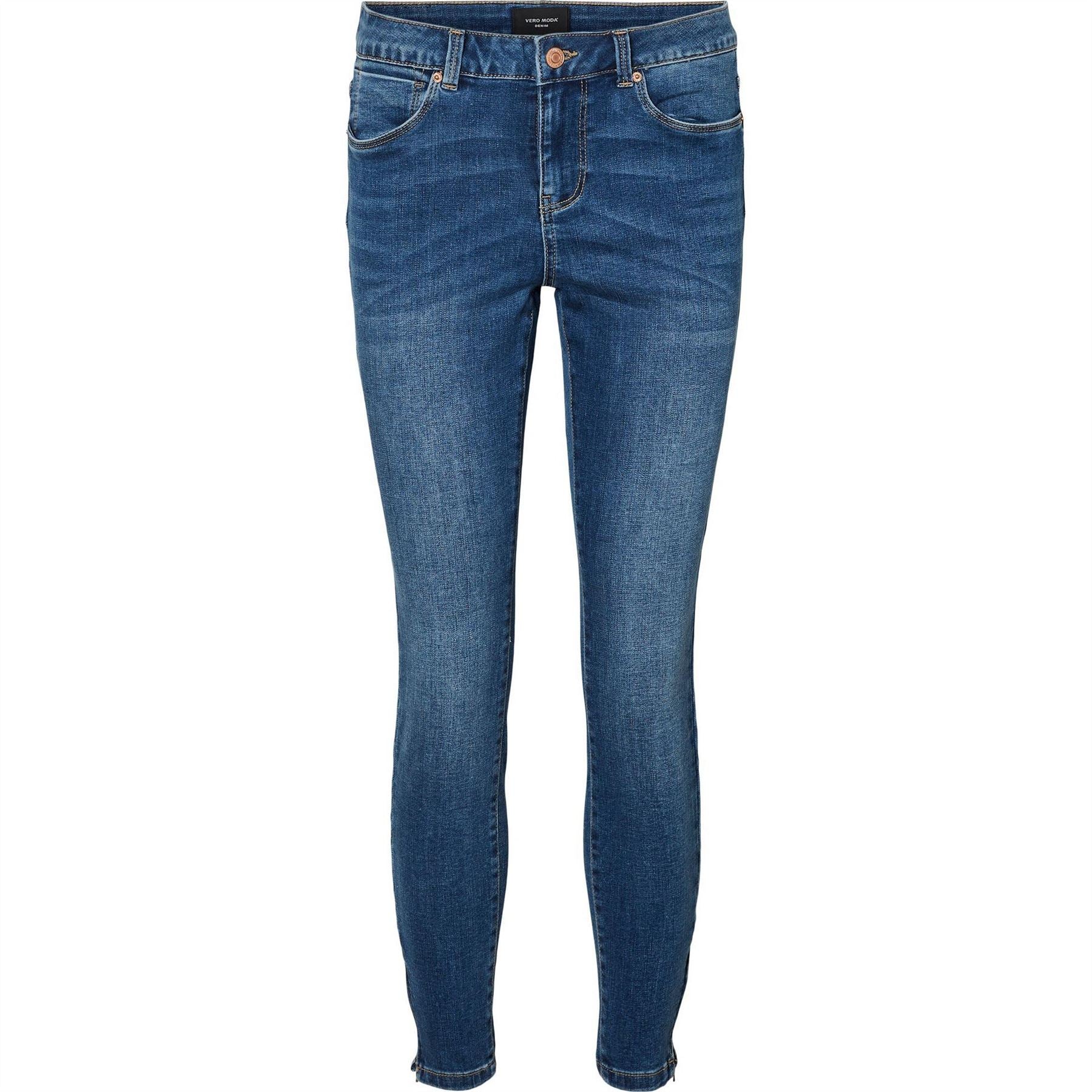 Vero Moda Tilde Midrise Slim Ankle Zipped Skinny Jeans