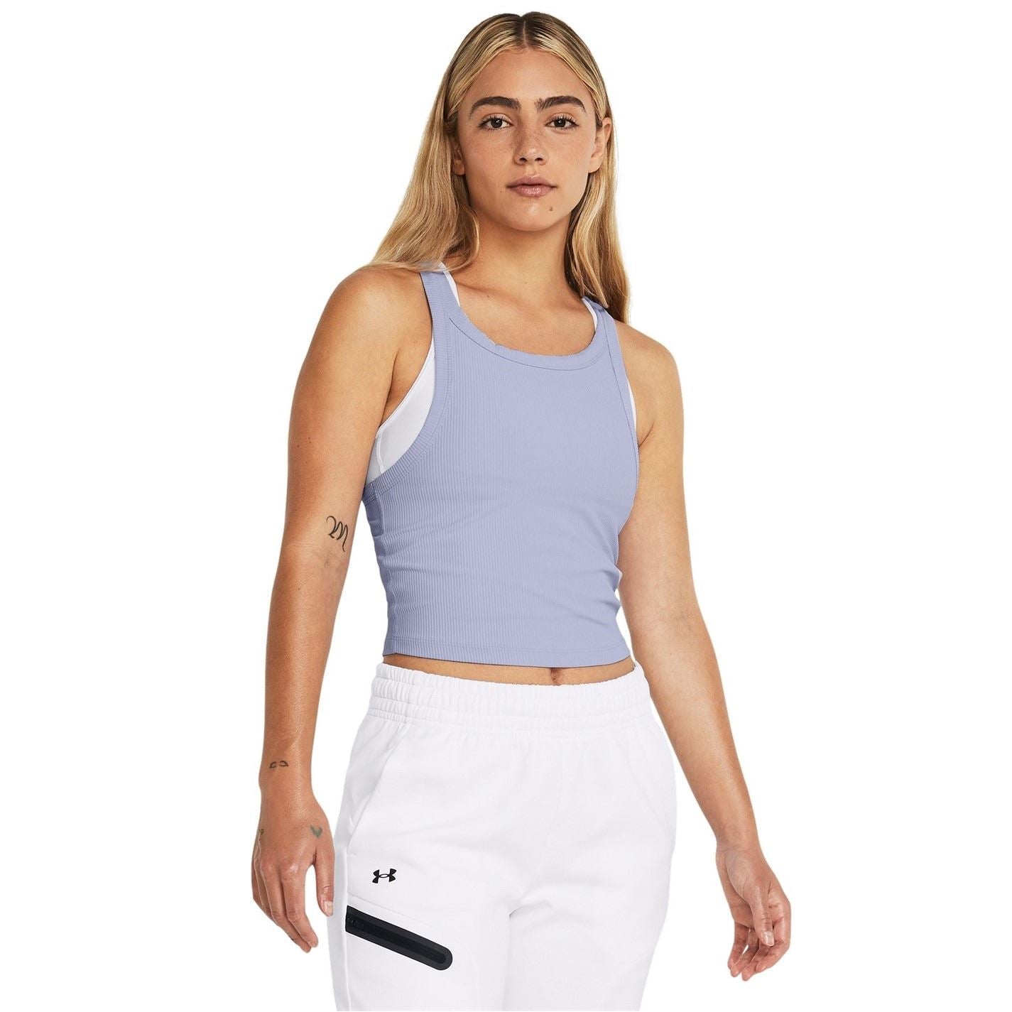 Under Armour Merdn Crew Neck Cropped Slim Fit Tank