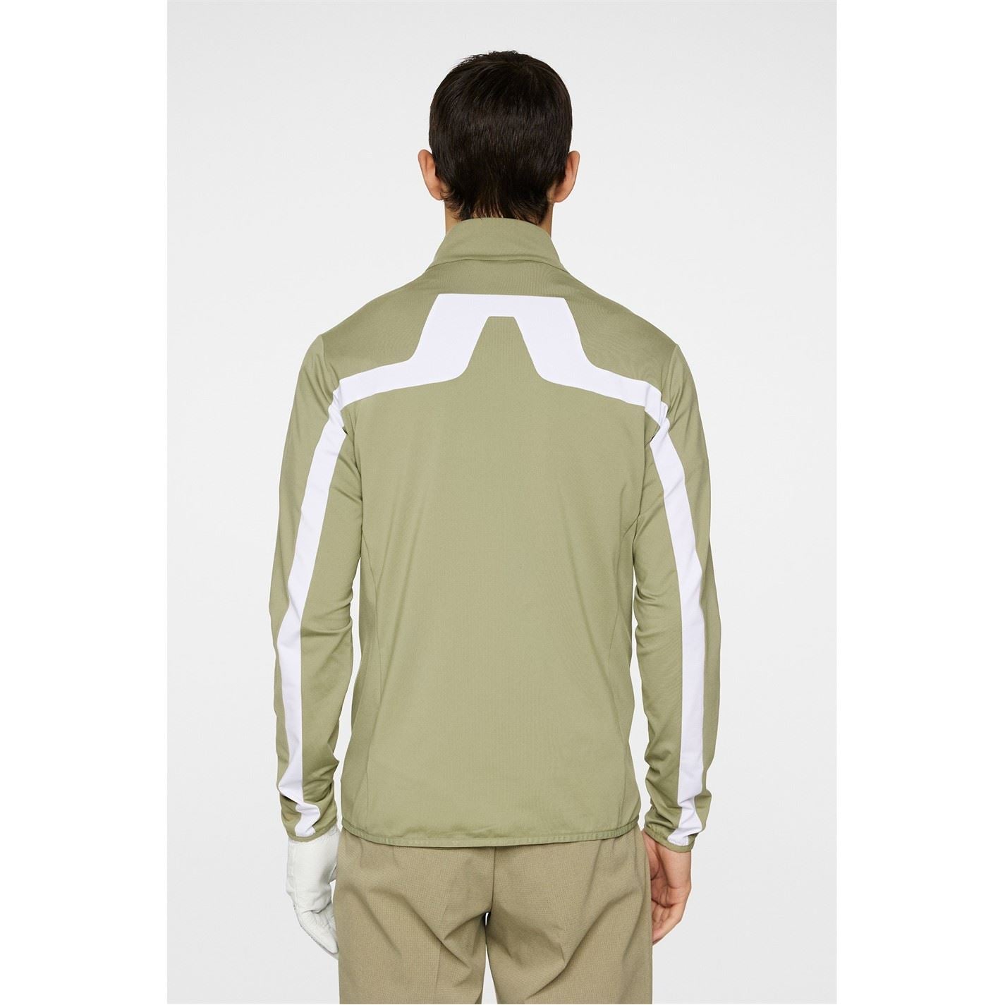 J Lindeberg Golf Jarvis Vertical Logo Funnel Neck Long Sleeve Top