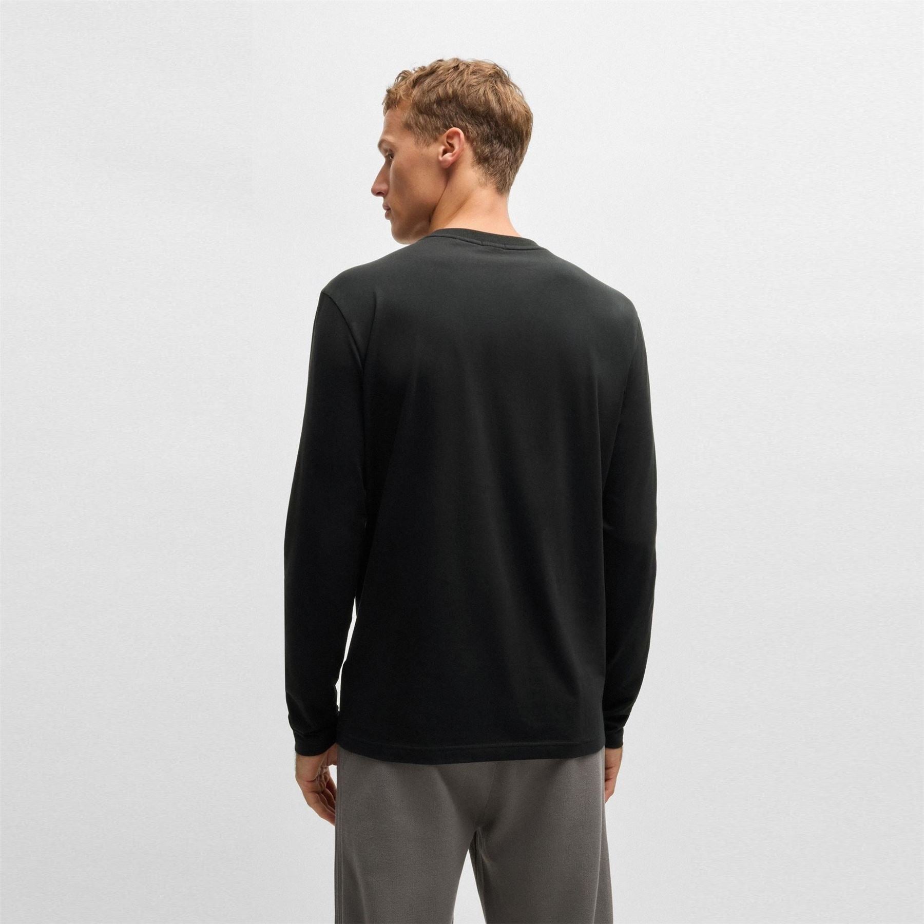 Boss Green Long Sleeve T-Shirt With Iconic Logo Detail