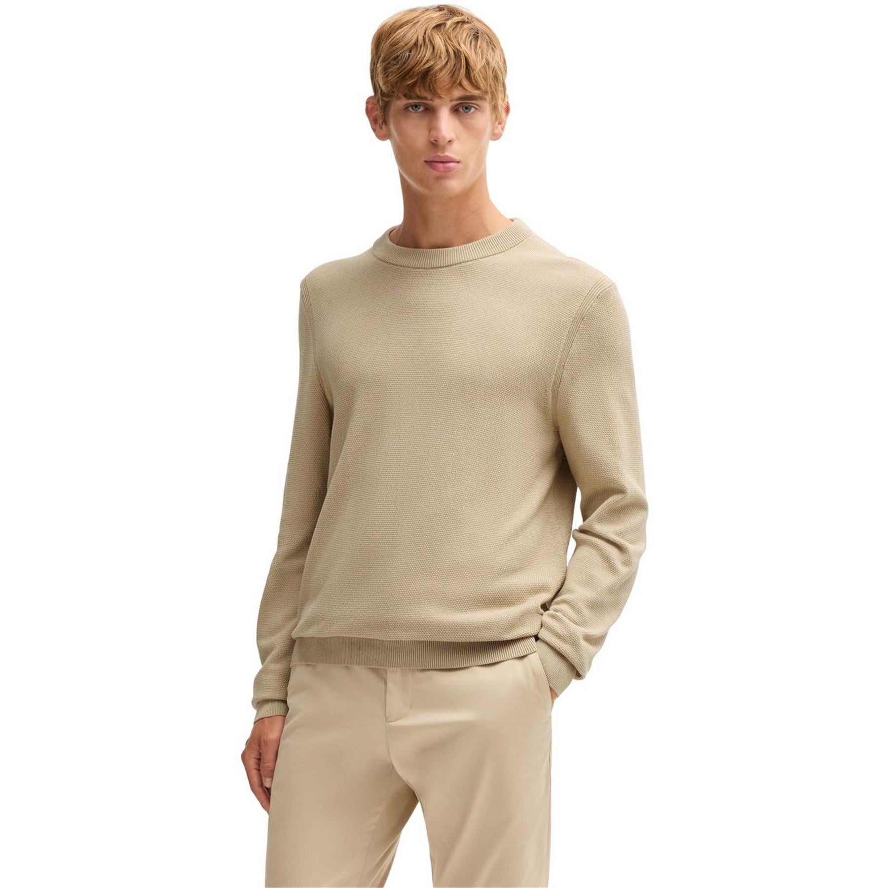 Boss Crew Neck Regular Fit Long Sleeve Sweater