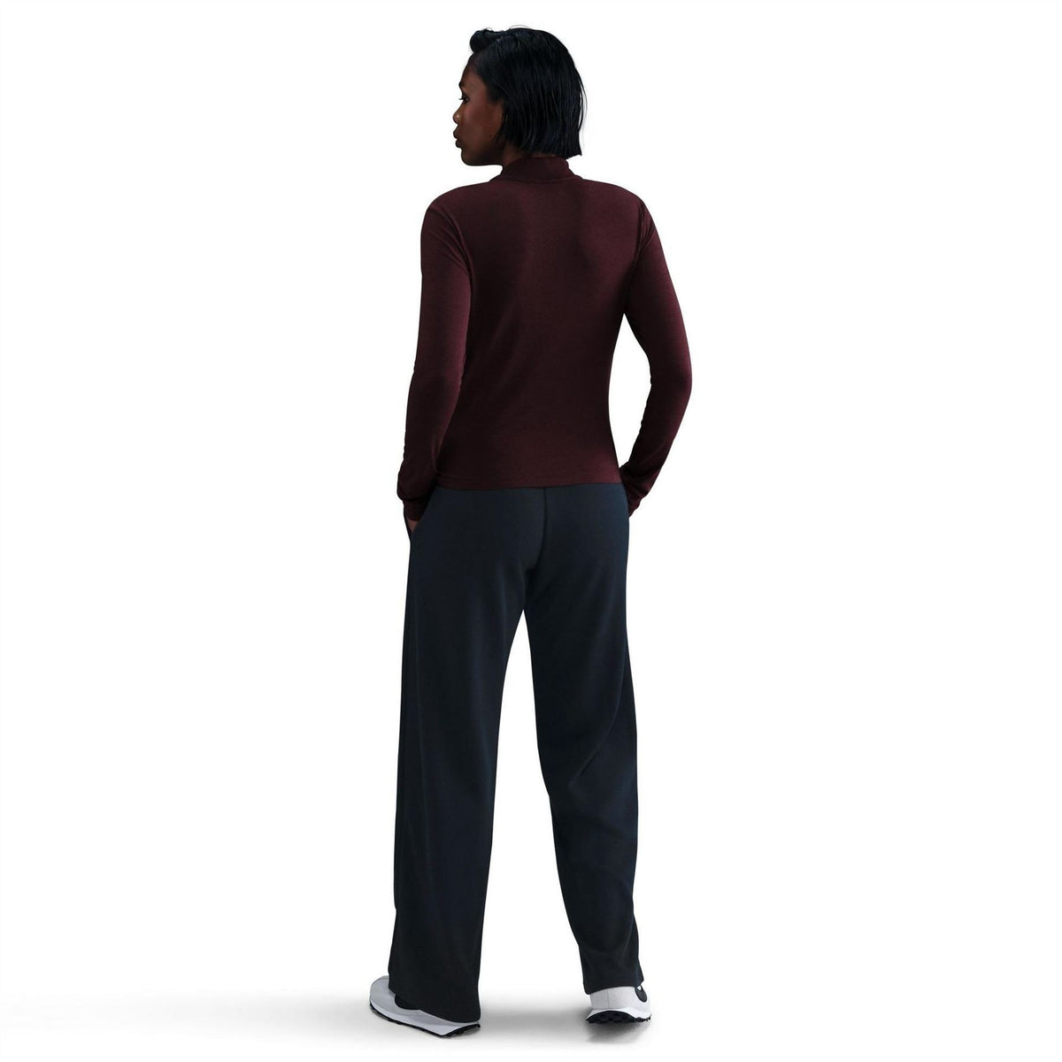 Nike Mock Neck High Collar Long Sleeve Jersey T-Shirt