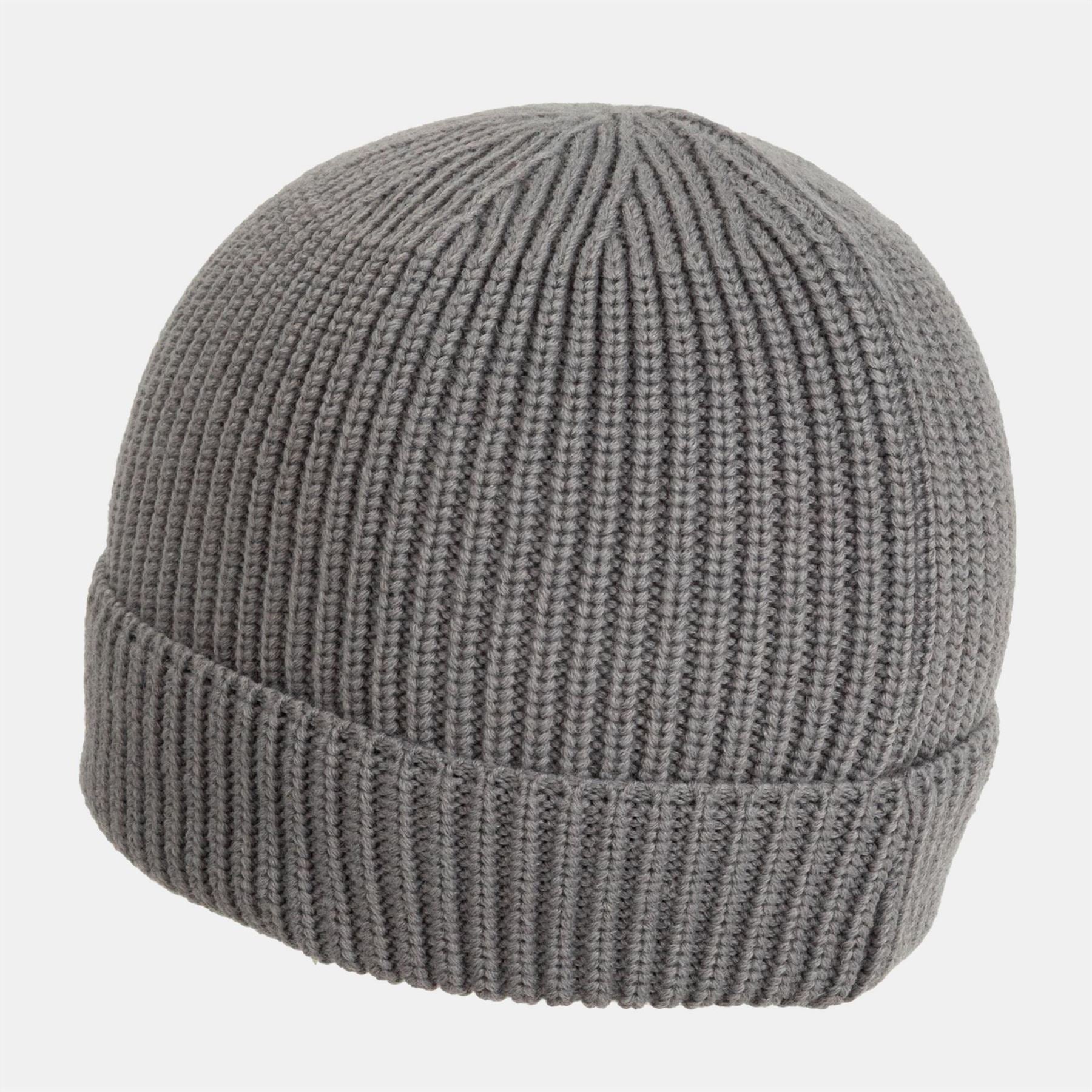 Pretty Green Adjustable Cuff Beanie With a Ribbed Pattern