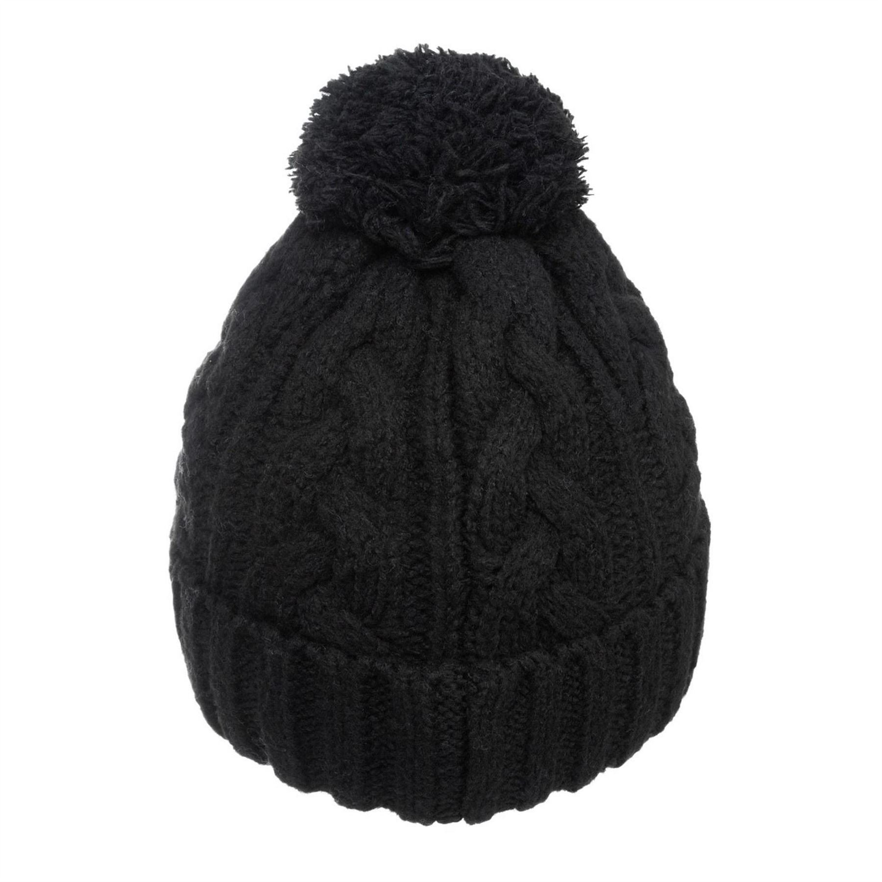 SoulCal Adjustable Cuff Bobble Hat
