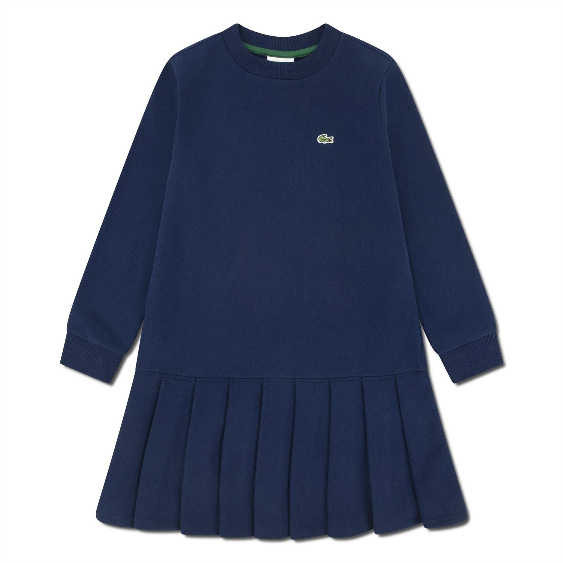 Lacoste Jumper Crew Neck Knee Length Sweater Dress