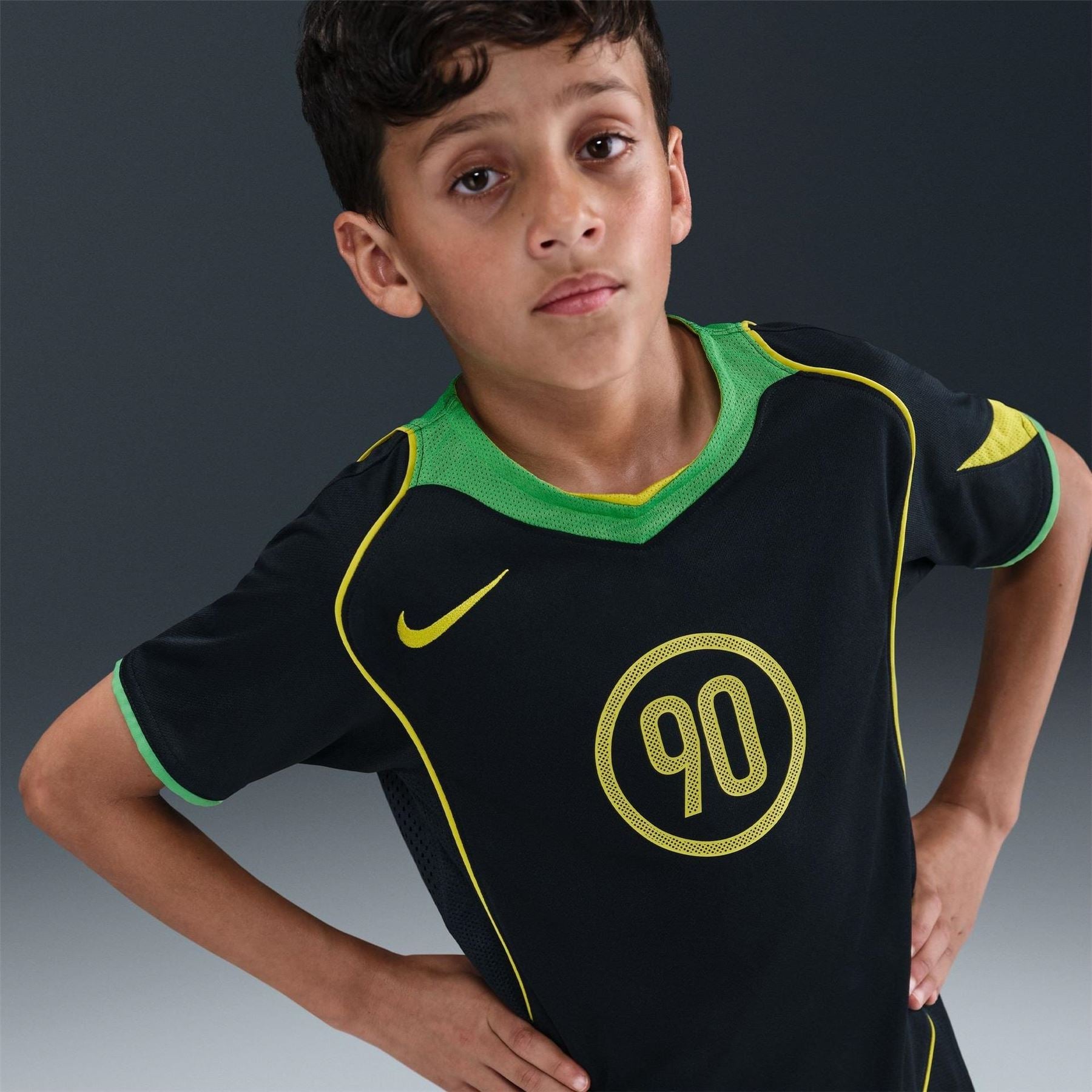 Nike T90 Energy V-Neck Raglan Short Sleeve Jersey