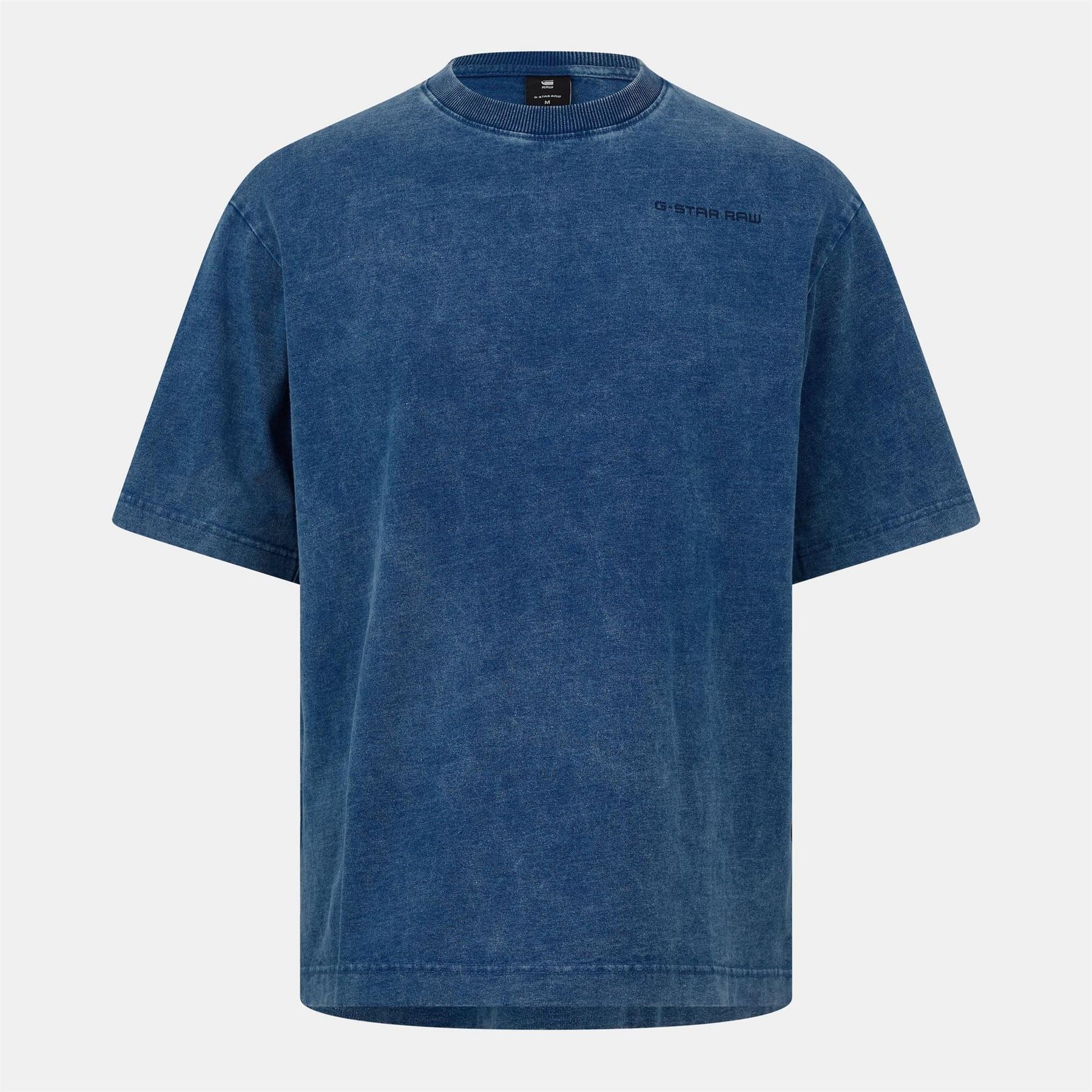 G Star Boxy Fit Lettering Crew Neck T-Shirt