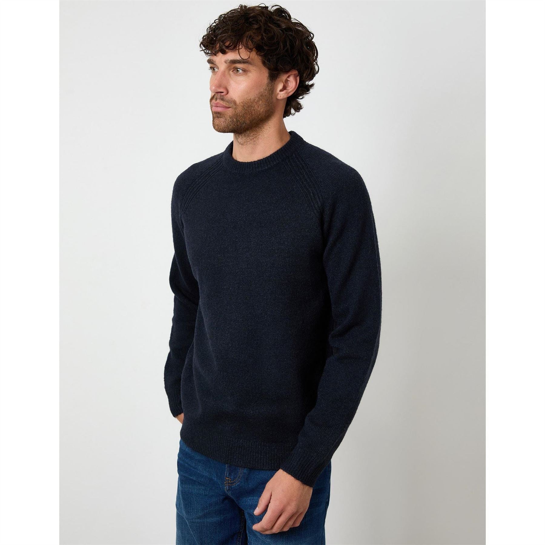 Threadbare Crew Neck Raglan Sleeve Sweater