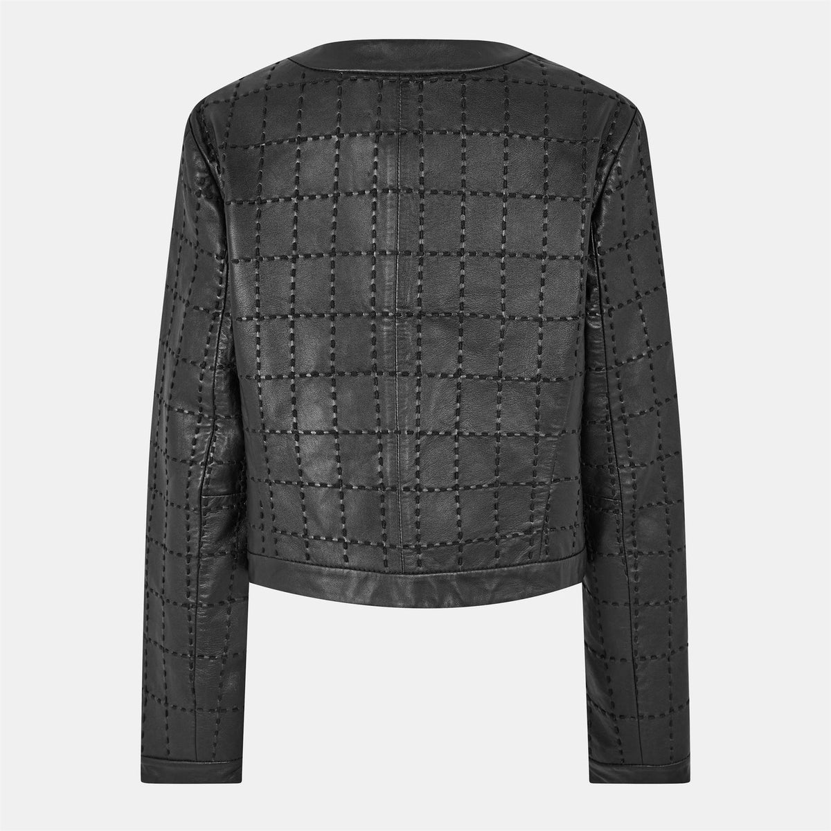 Ted Baker Solid Patterned  Crew Neck Jacket