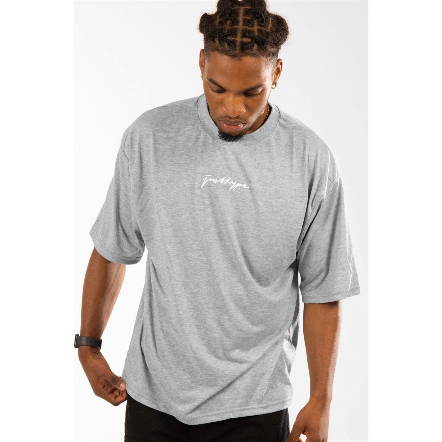 Hype Regular Fit Lettering Crew Neck T-Shirt