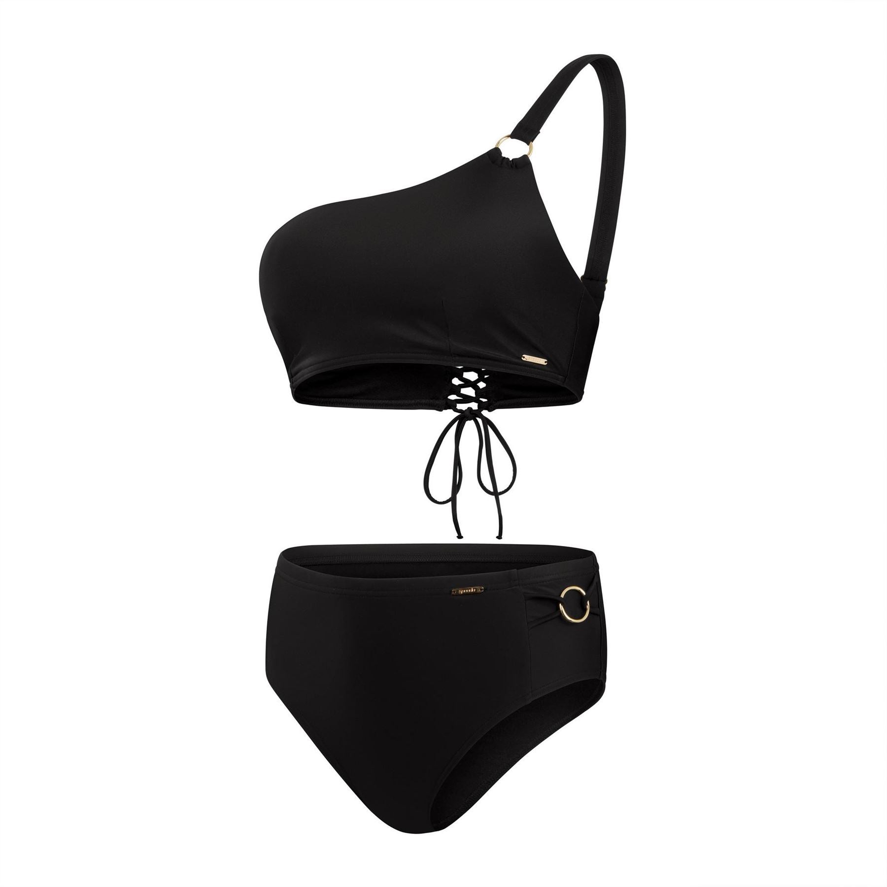 Speedo Asymmetric Tie Front Bikini Set