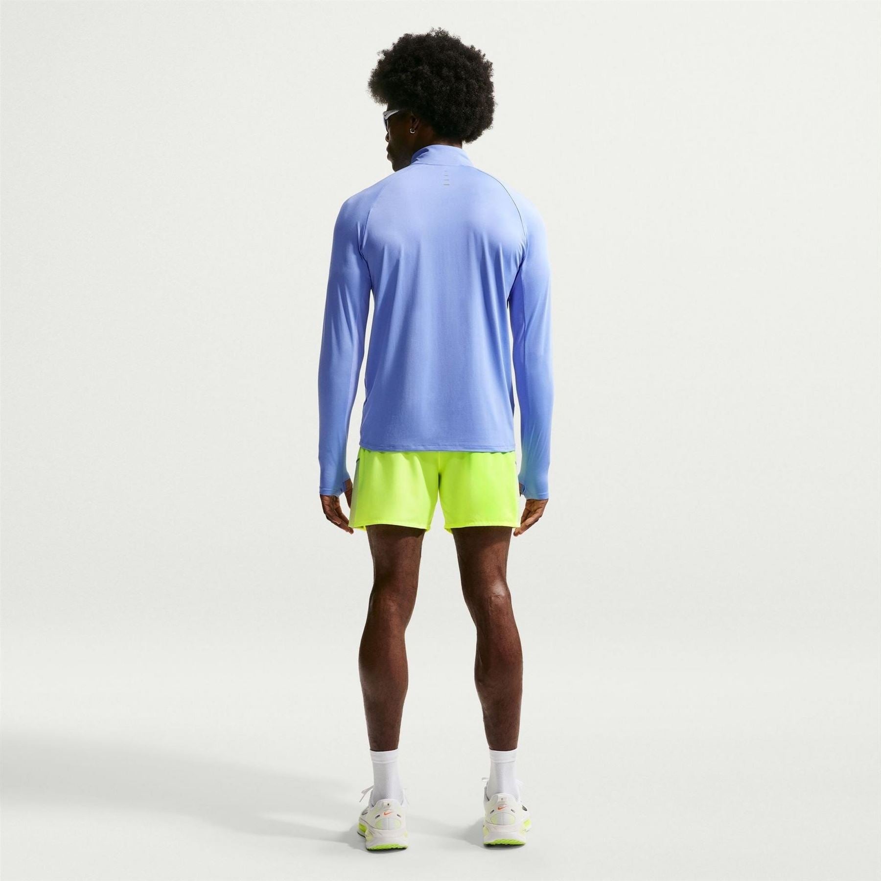 Nike Stride Zip Neck Regular Fit T-Shirt