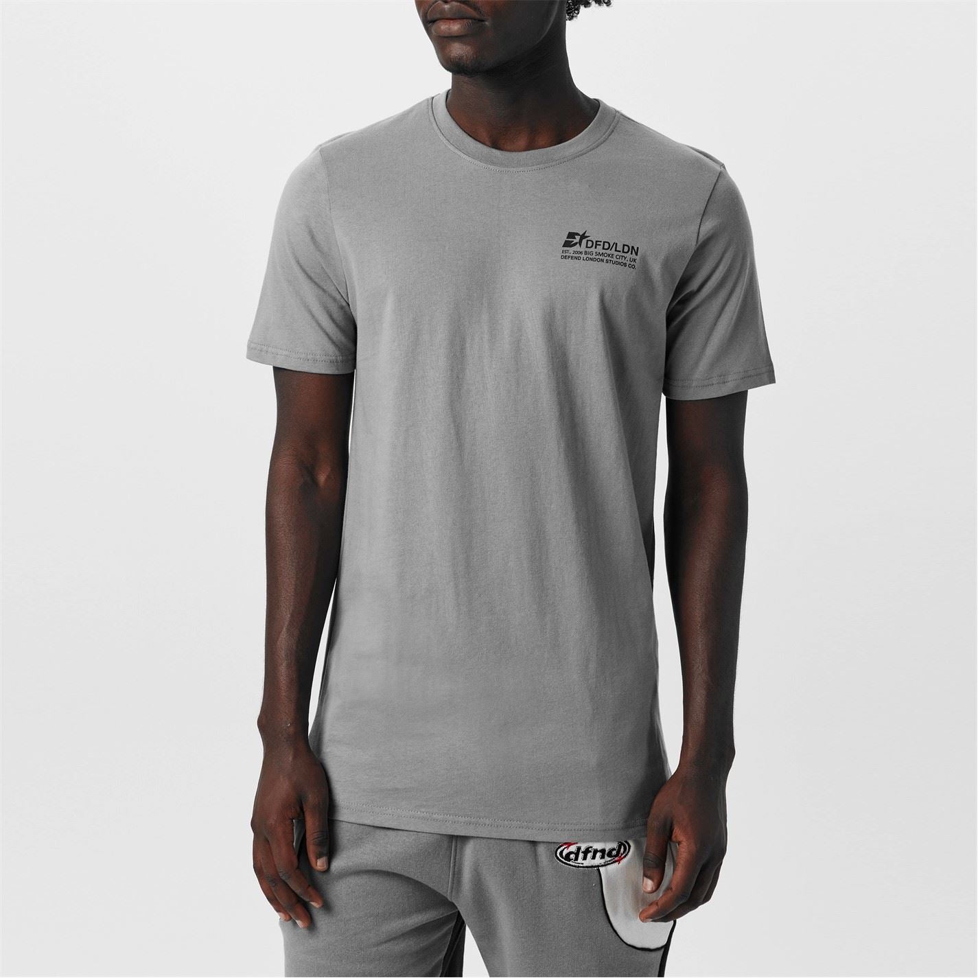 DFND London 2 Pack Regular Fit Crew Neck T-Shirt