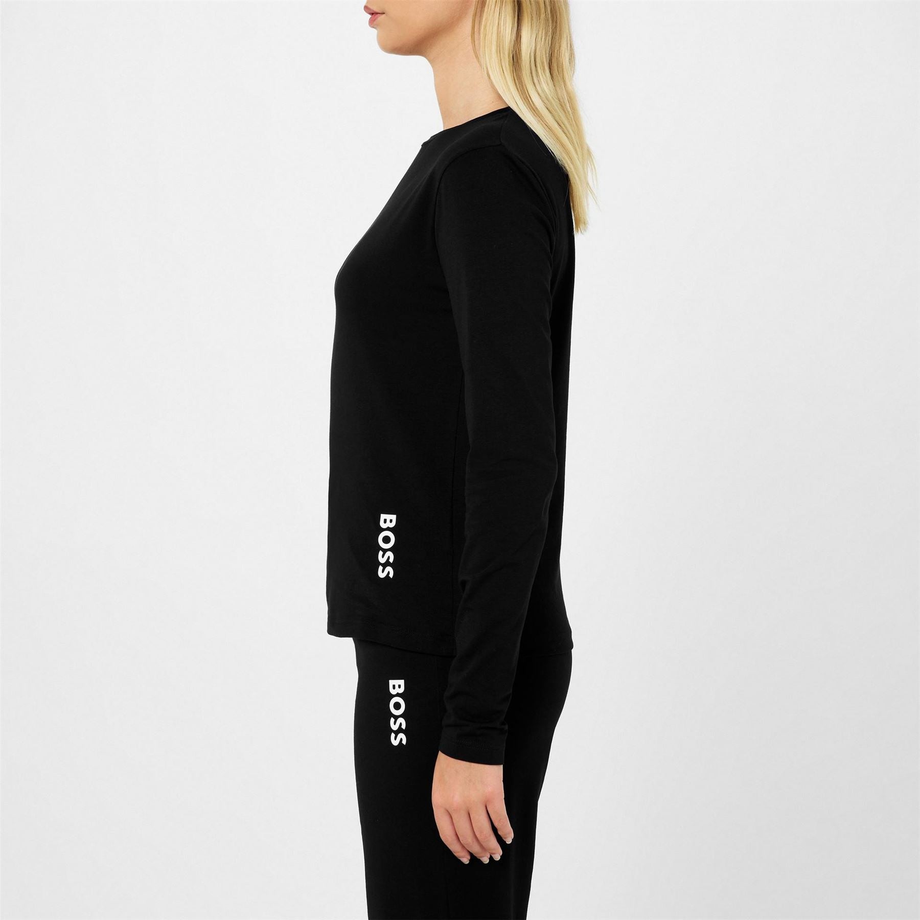 Boss Crew Neck Long Sleeve Relaxed Fit Pyjama Set