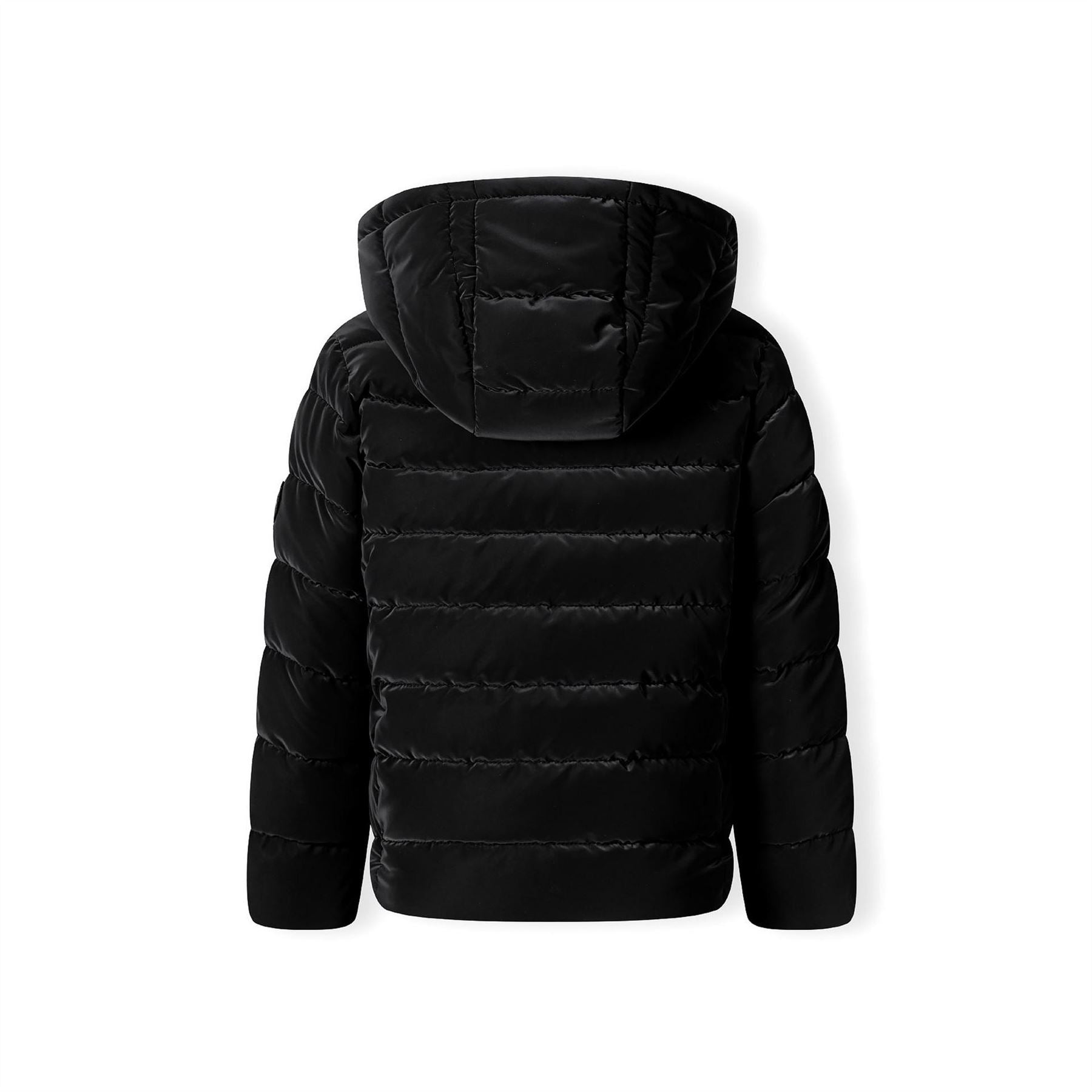 Minoti Girls Padded Jacket Velvet Feel Black