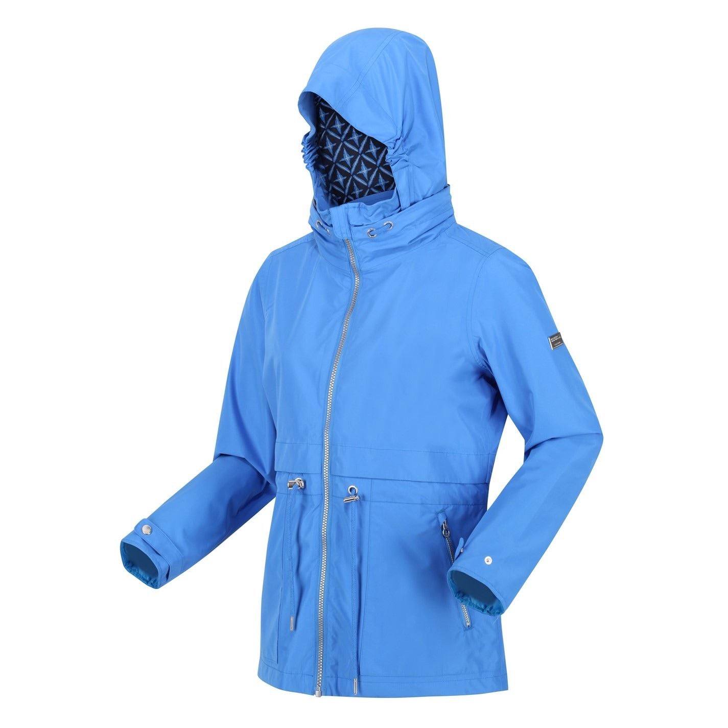 Regatta Nadira Solid Patterned Drawstring Rain Jacket