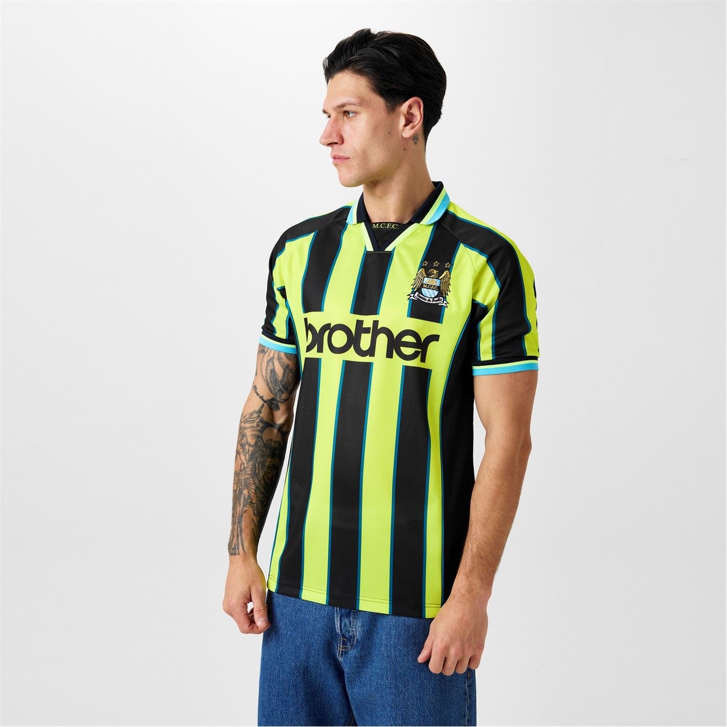 Score Draw Manchester City Away Shirt Adults