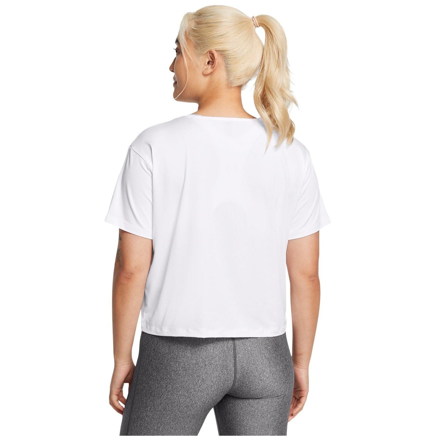 Under Armour Motion Cropped Crew Neck Relaxed T-Shirt
