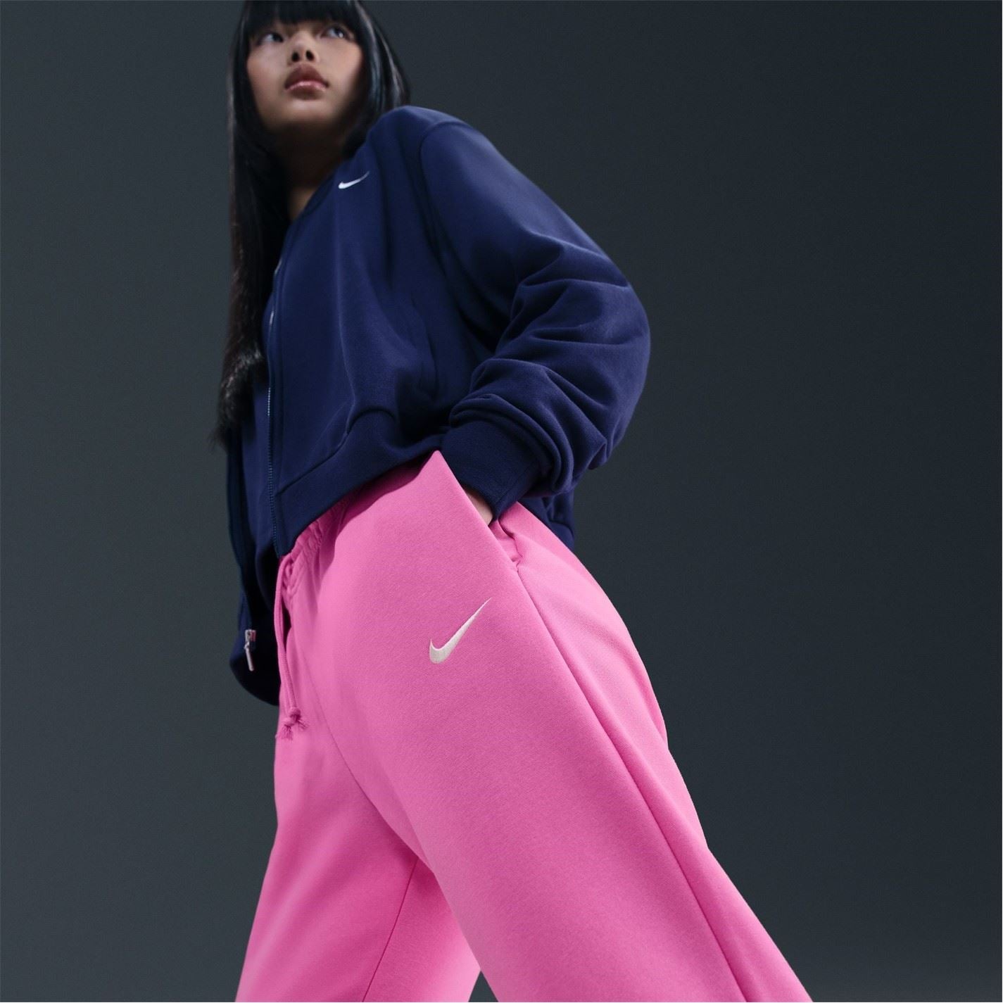 Nike Womens Sportswear Phoenix Fleece Mid Rise Sweatpants