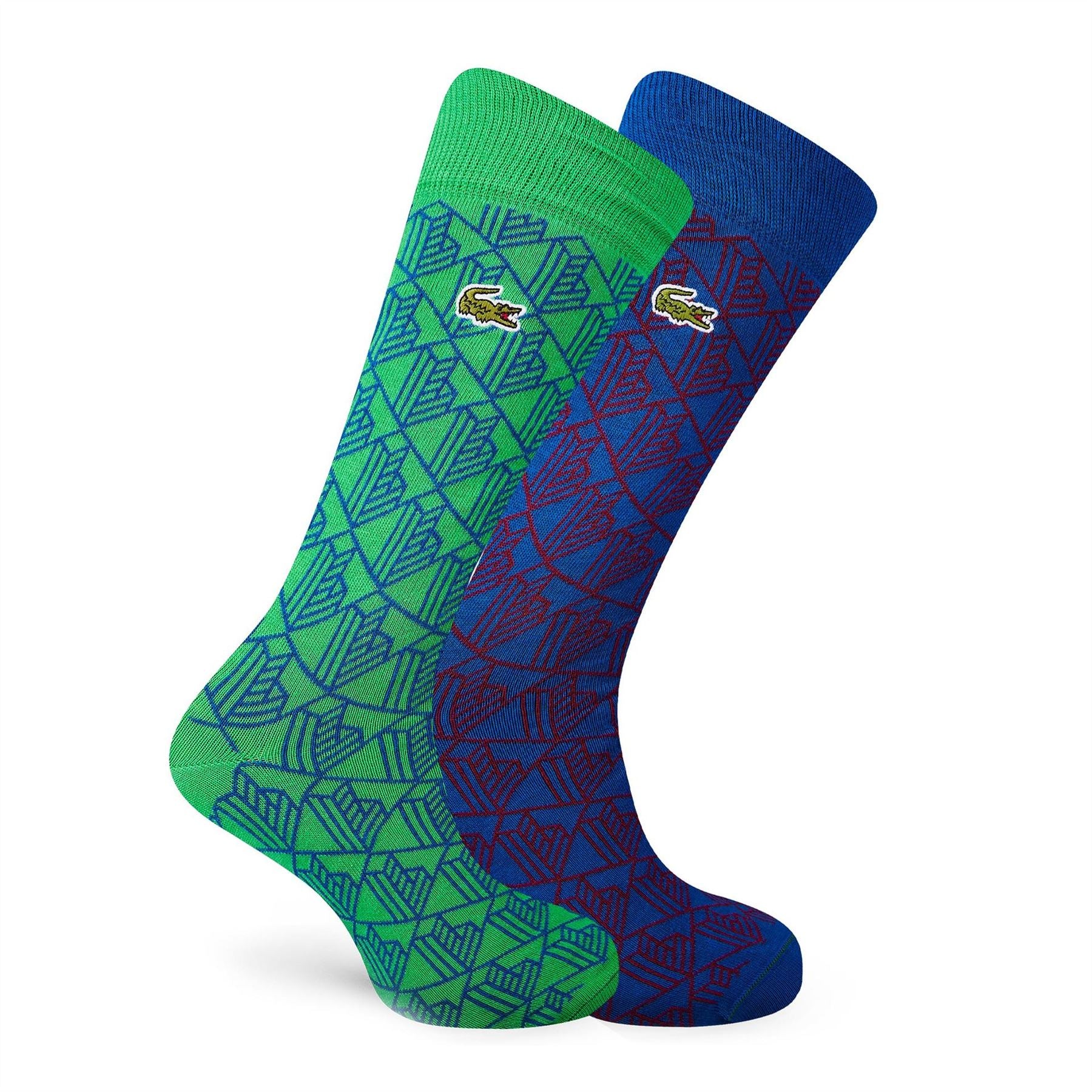 Lacoste Pack  Monogram Jacquard Socks