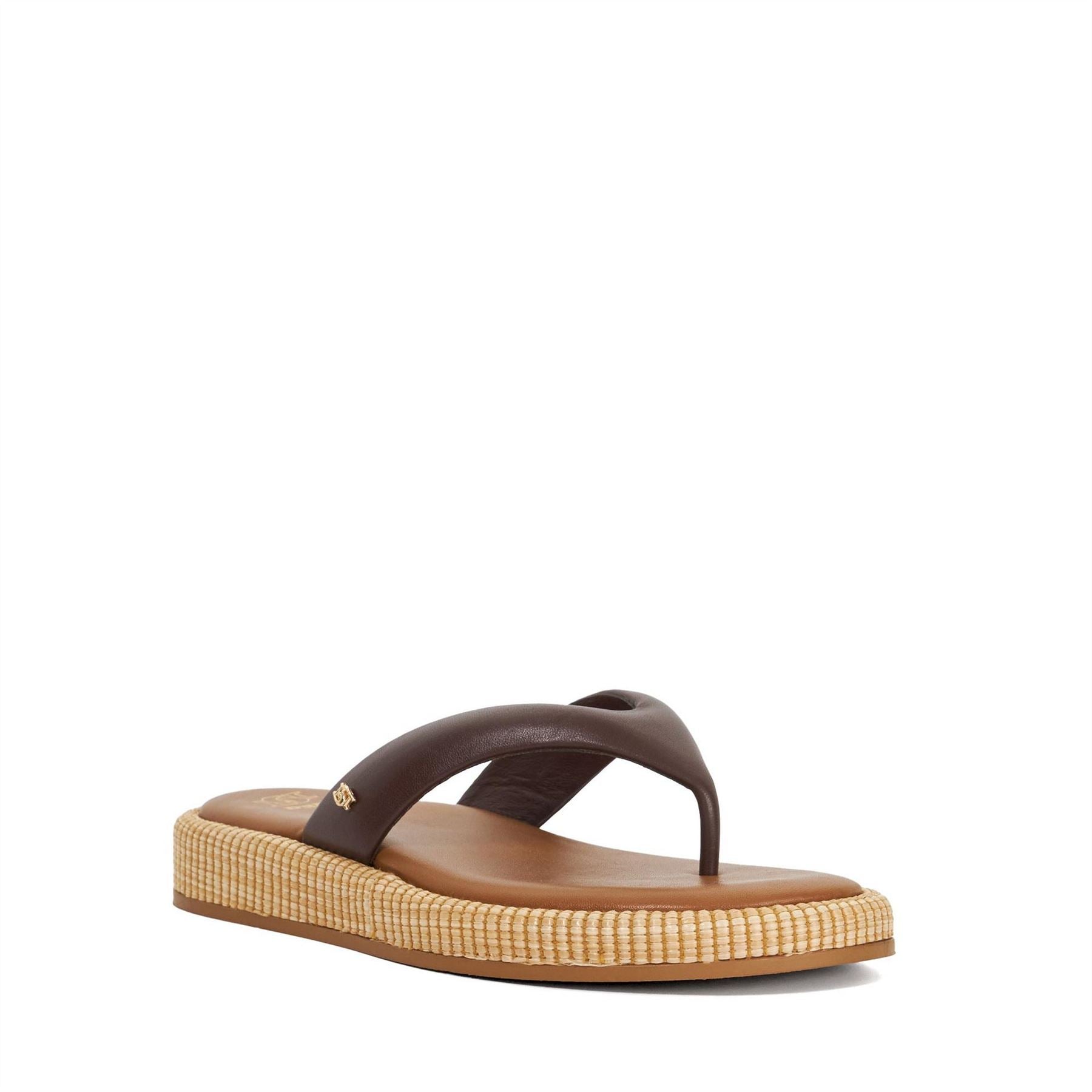 Dune London Lo Laike Textured Toe Post Sandals