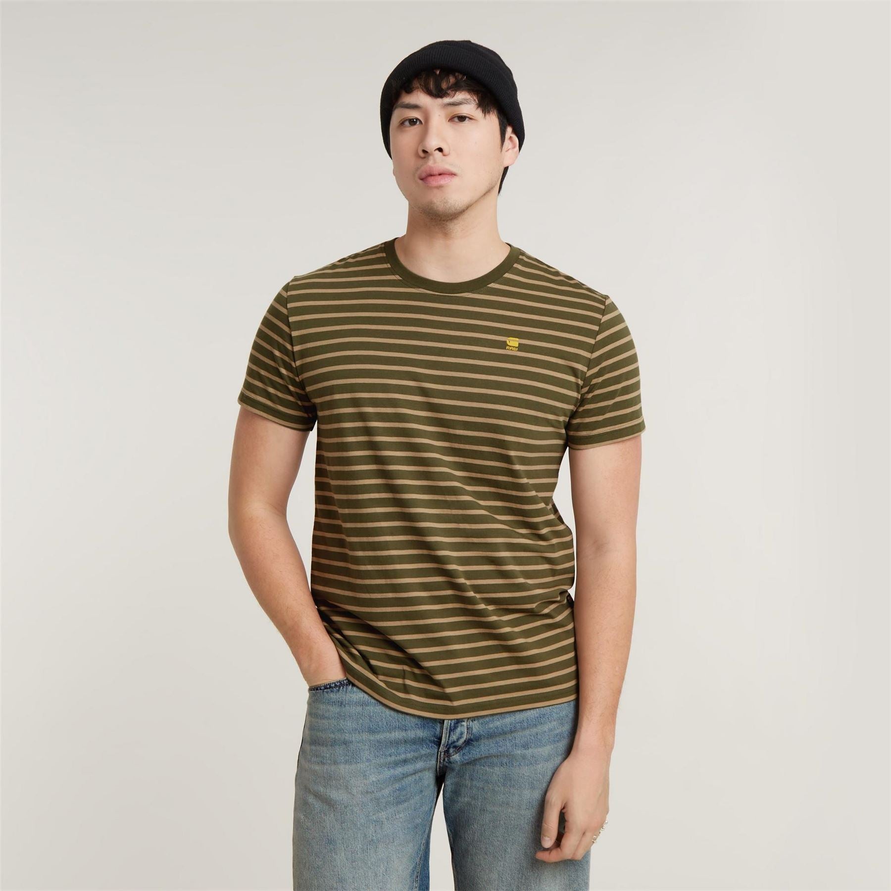 G Star Striped Short Sleeve Regular Fit T-Shirt