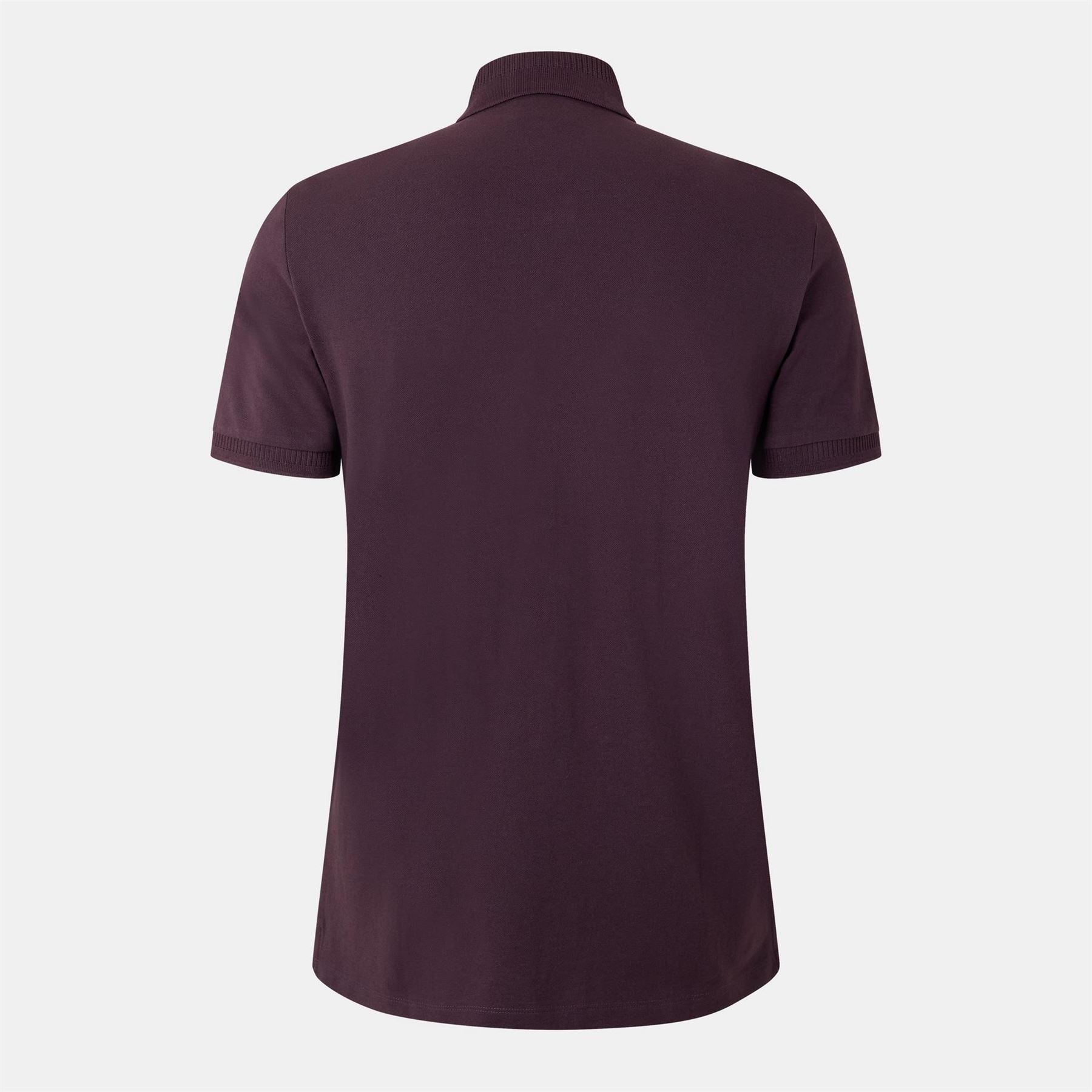 Hugo HUGO Deruso Short Sleeve Polo Shirt with Logo Detail and Ribbed Collar   Premium Cotton