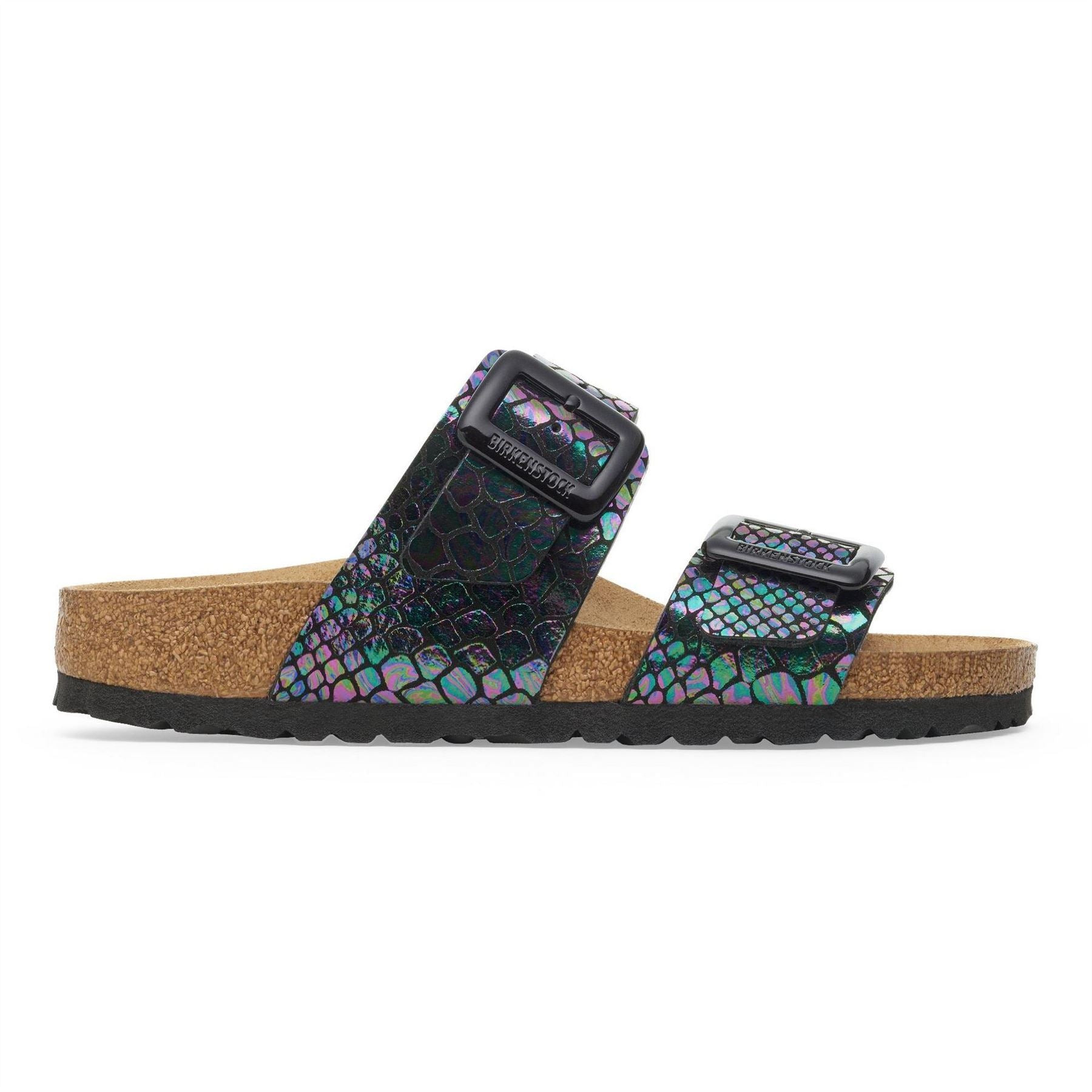 Birkenstock Sydney Cushion Snake Patterned Slides