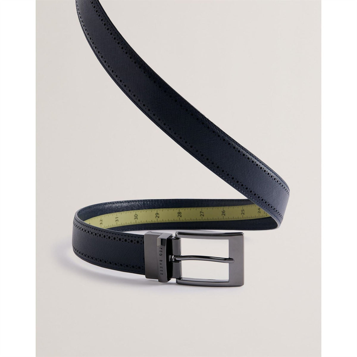 Ted Baker Leather Belt Set with Pin Buckle
