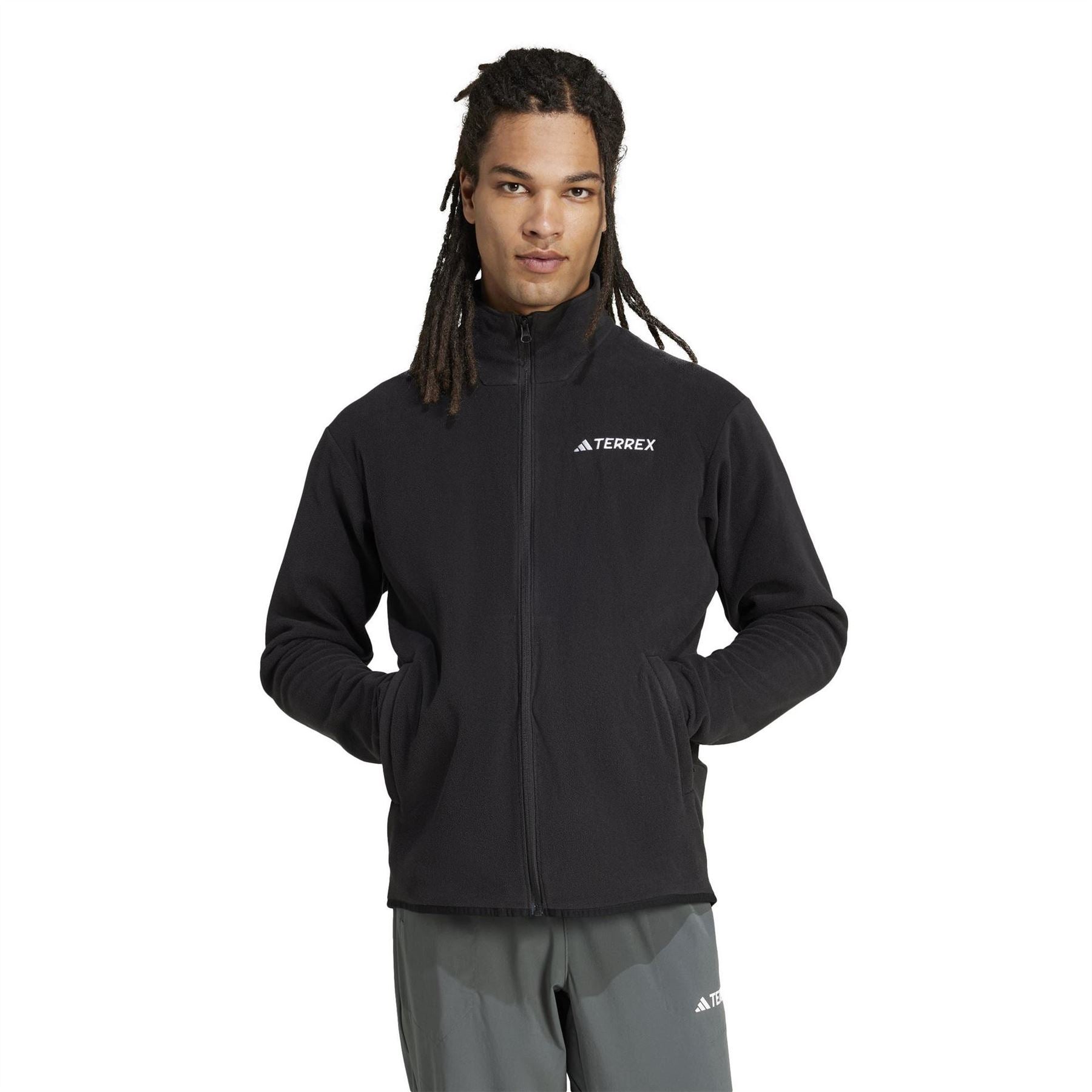 adidas Mens Multi Essentials Full Zip Fleece Jacket