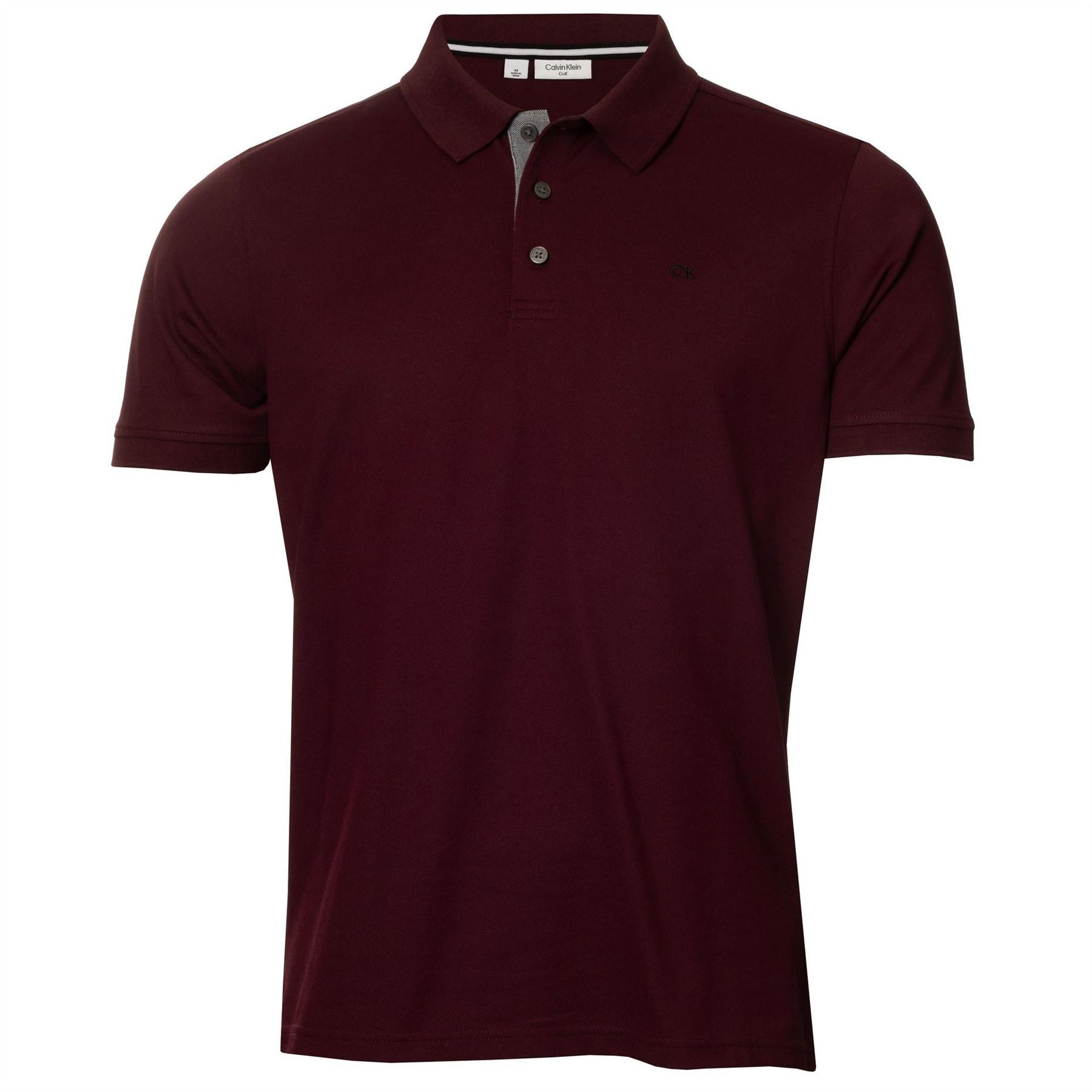Calvin Klein Golf Embroidered Collared Neck Short Sleeve Polo Shirt