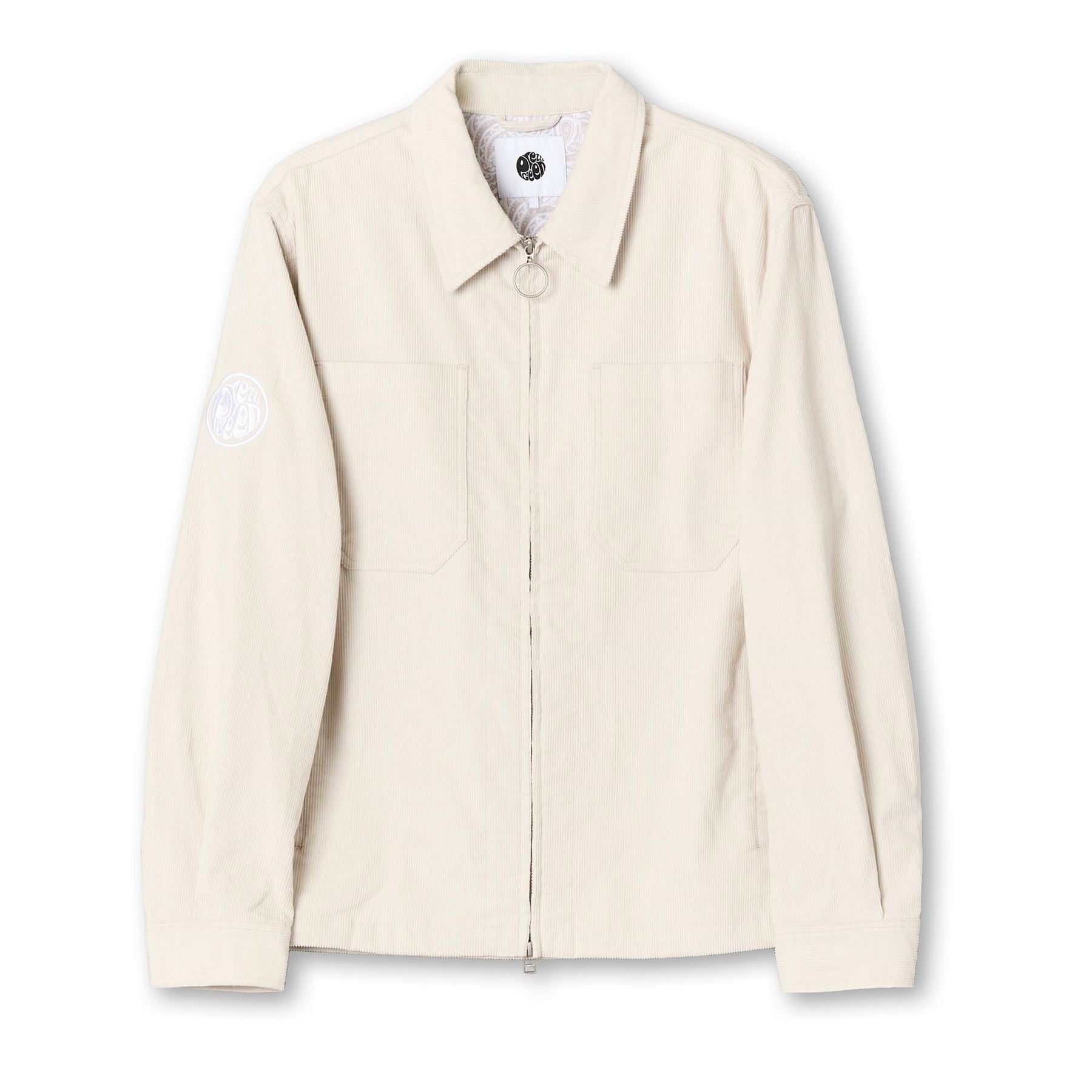 Pretty Green Cord Full Zip Long Sleeve Overshirt