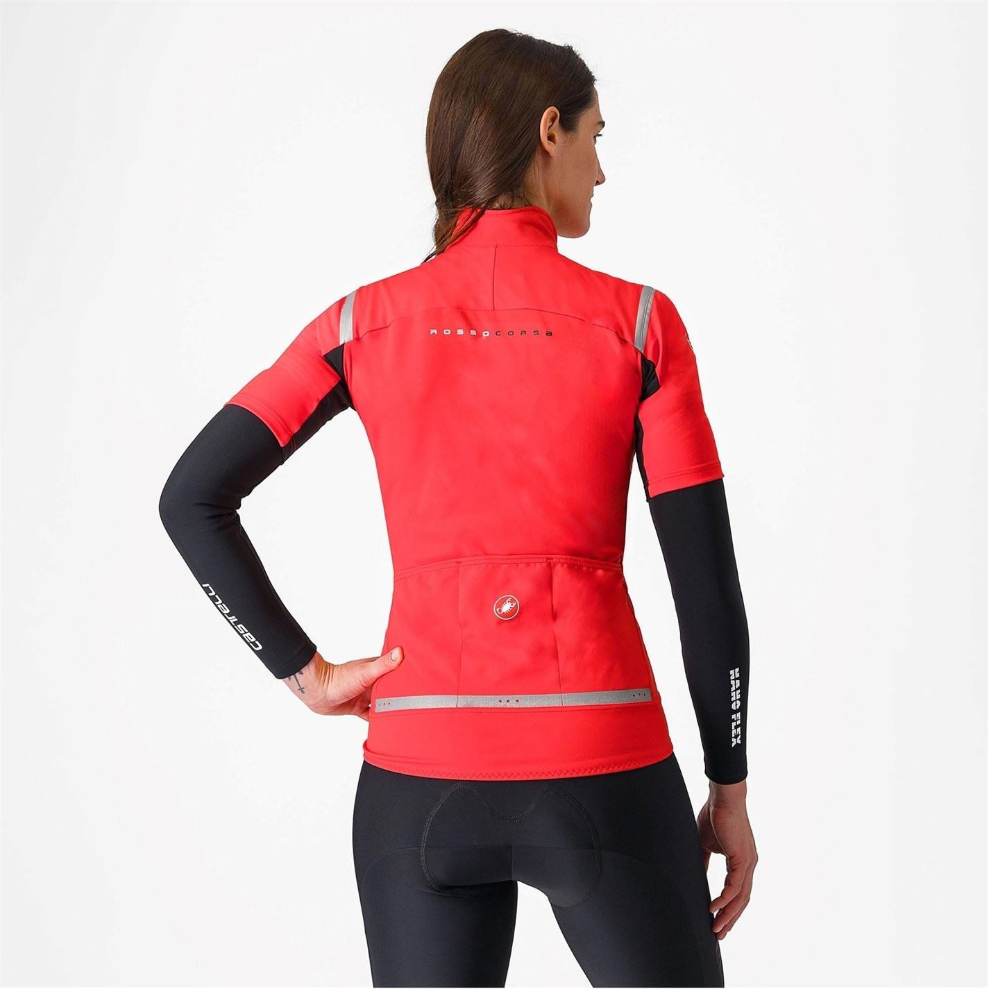 Castelli Womens Gabba Short Sleeve Zip Up Jersey Top