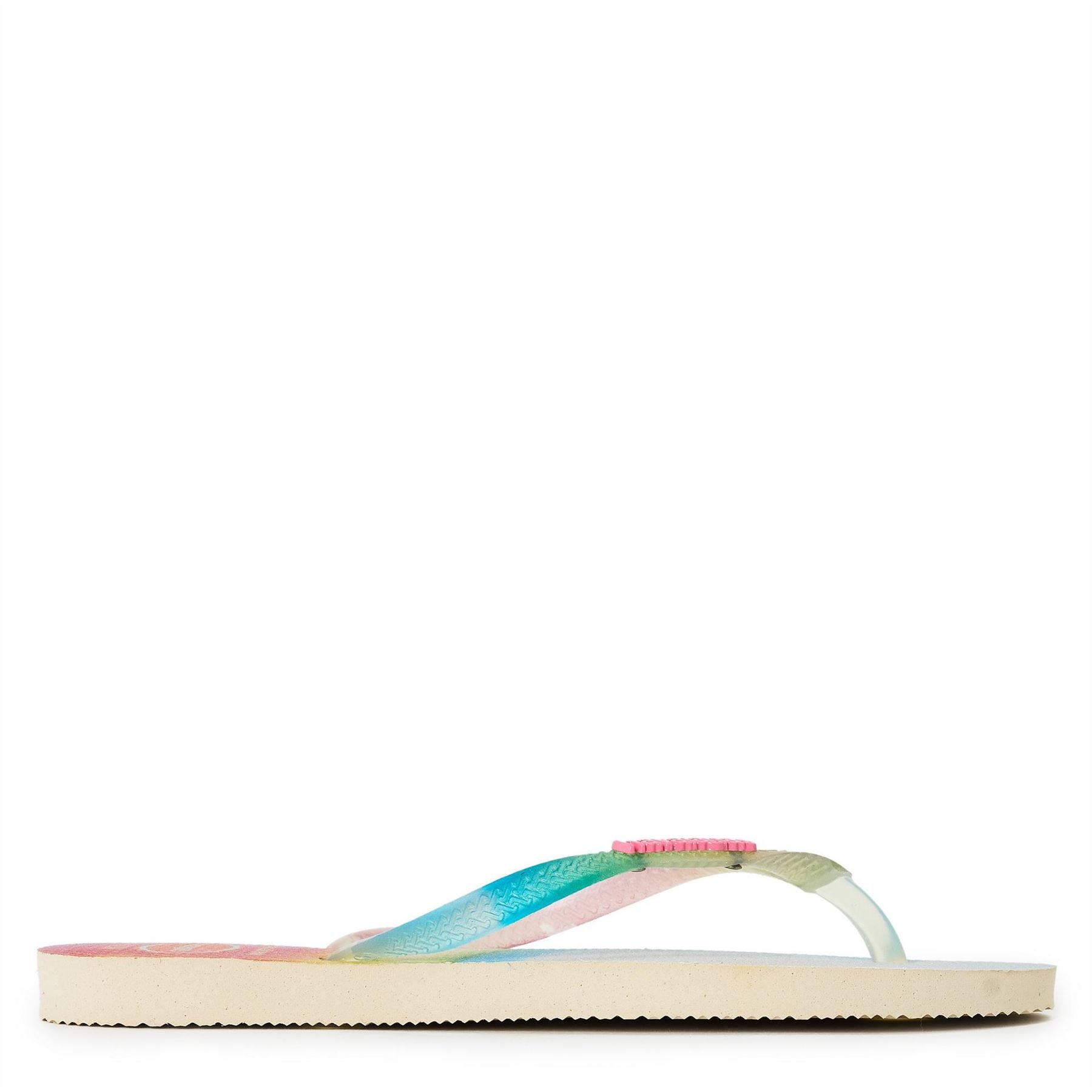 Havaianas Hav. Slim Metallic Rainbow Beige 33 Flip Flops Womens