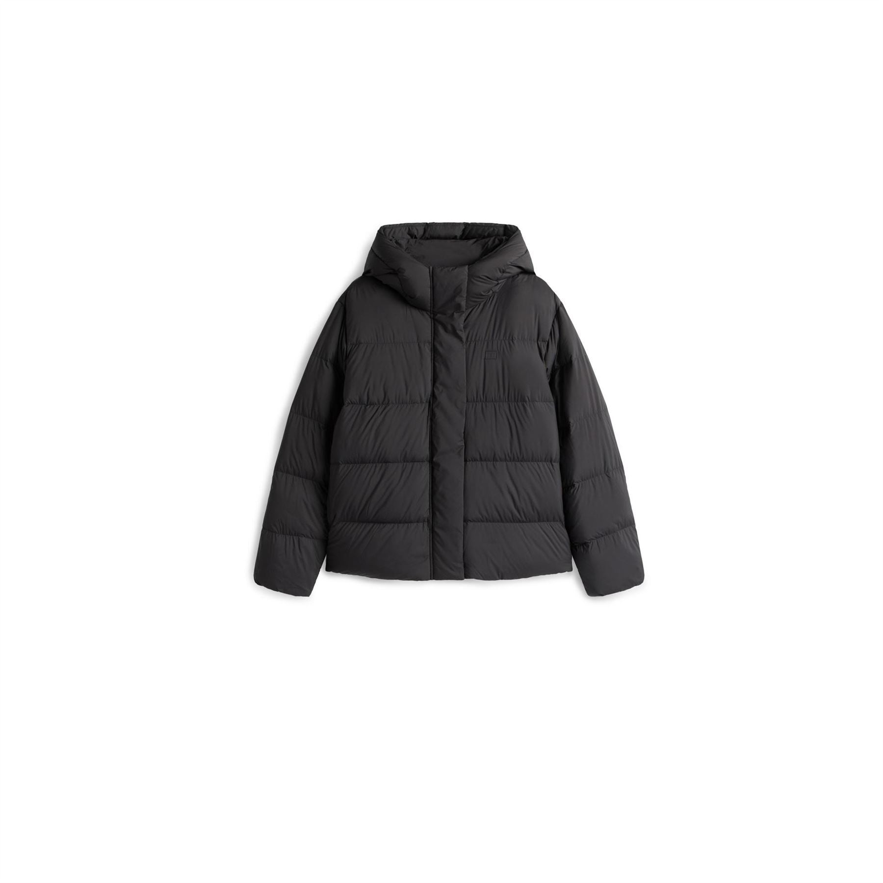 Tommy Hilfiger Solid Patterned Hooded Down Jacket
