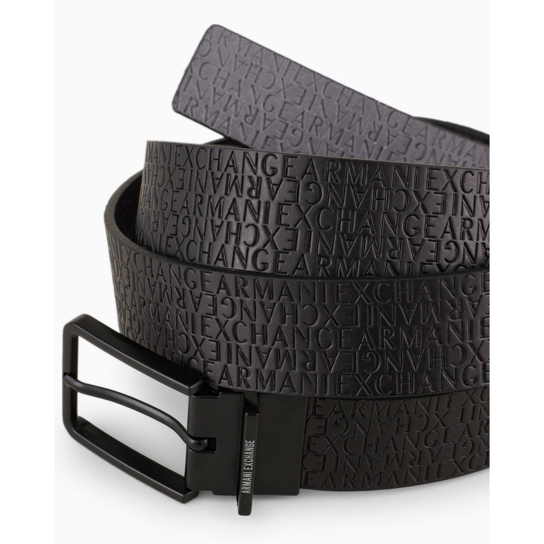 Armani Exchange Leather Pin Buckle Belt