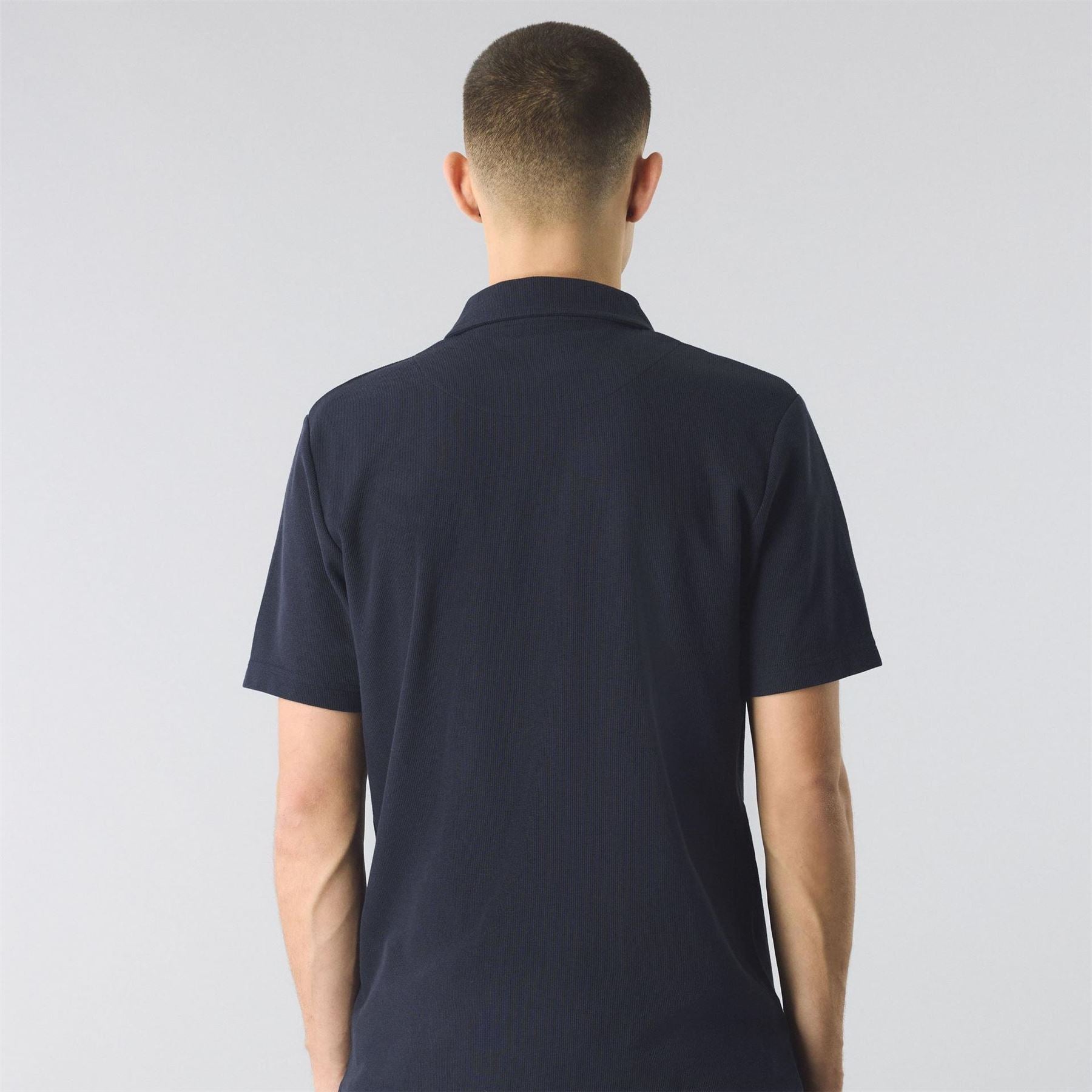 Pretty Green Islington Zipped Short Sleeve Polo Shirt